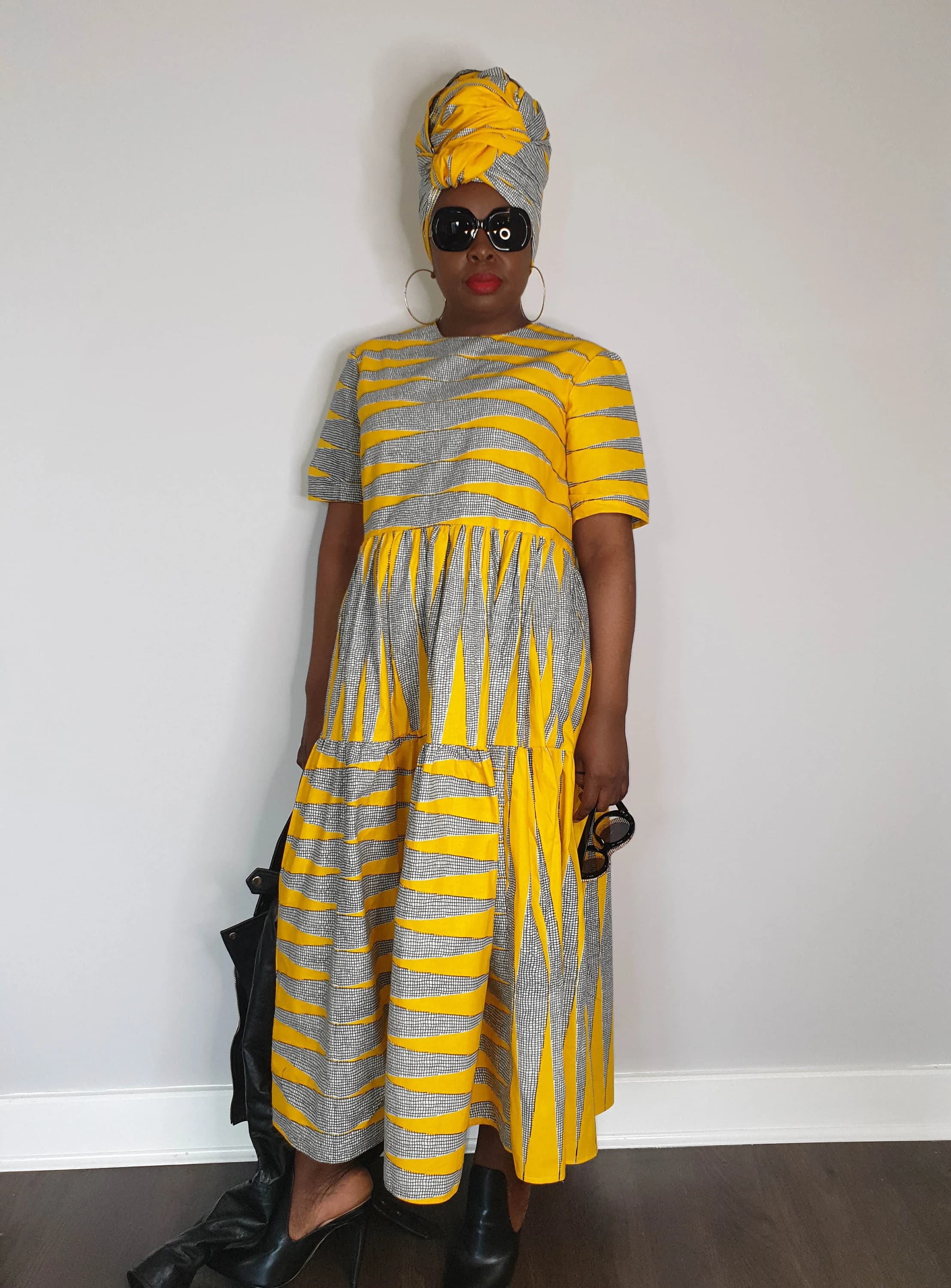 Tia Ankara Print Loose Fitting Smock BabyDoll Midaxi Dress Sizes 10UK-24UK/6USA-20USA - image 4