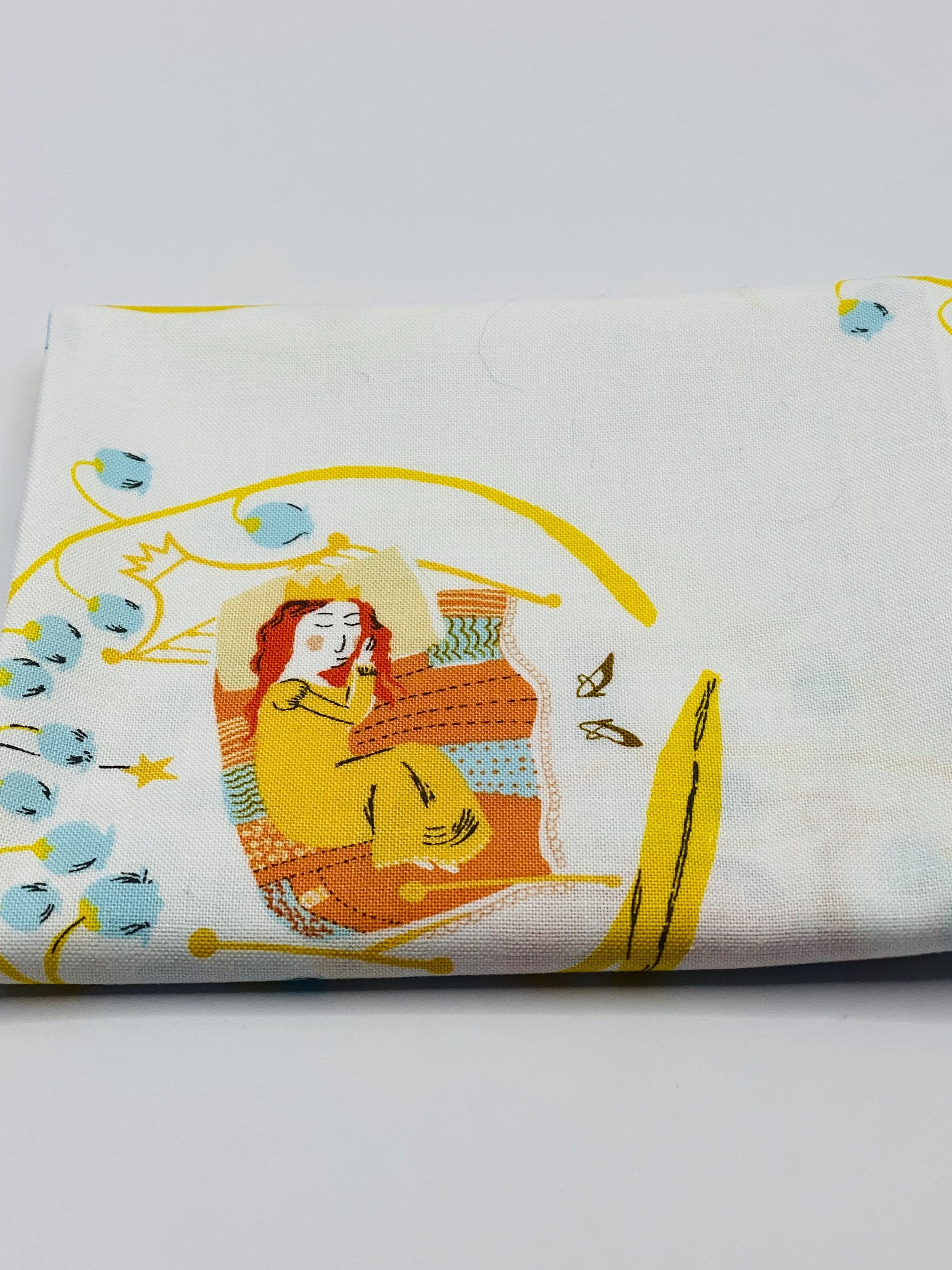 OOP Heather Ross Sleeping Beauty Fat Quarter - White - image 2