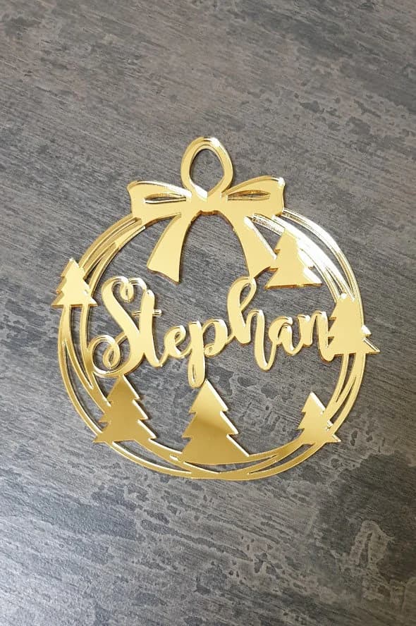 Wooden Christmas decorations Custom Christmas Wood Personalized Christmas Ornament Christmas Decoration Family Gifts Ornament With a Name - image 4