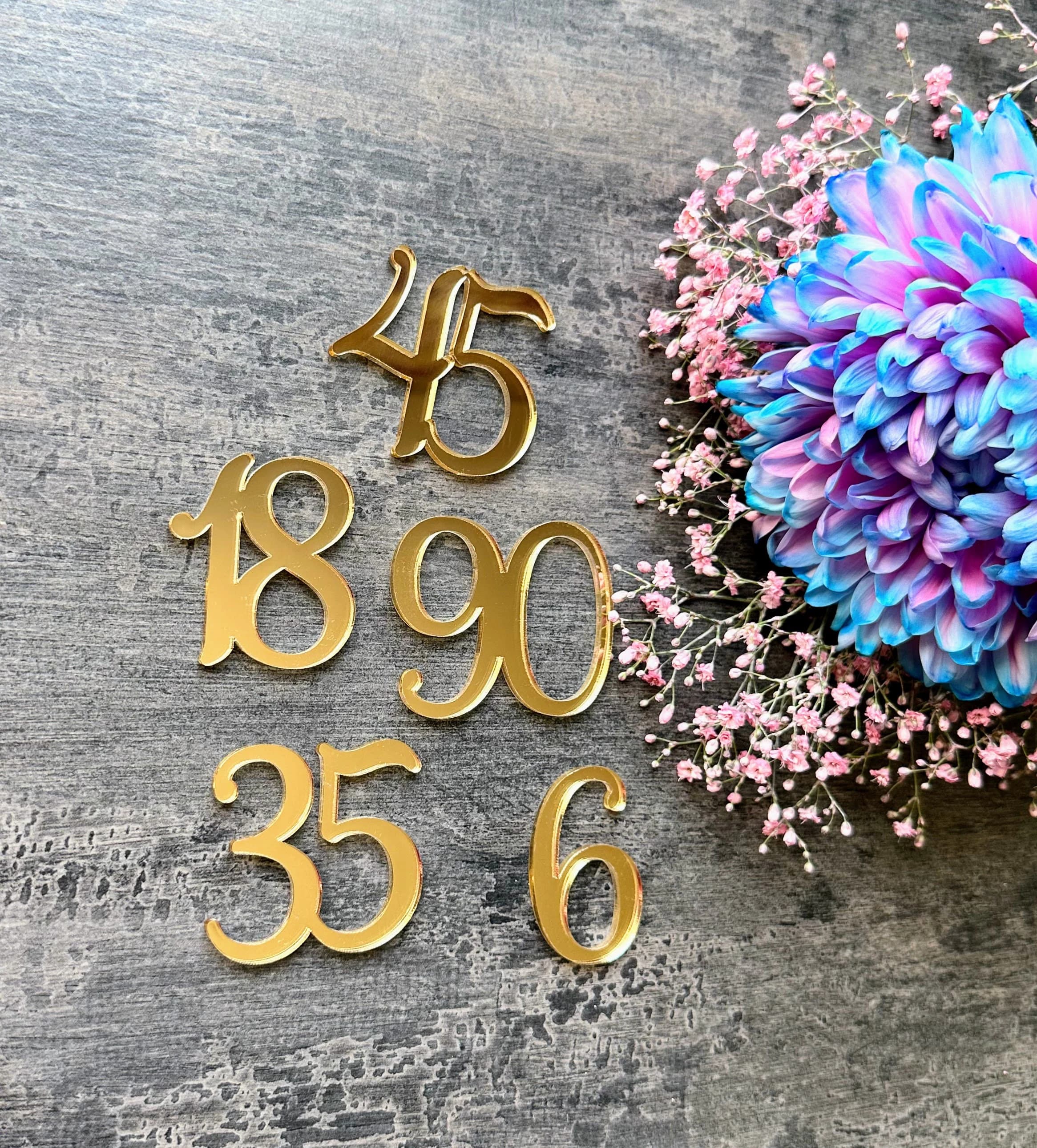 2 sets of numbers 1 - 16, high - 1.5 inches, NATURAL WOOD - image 5