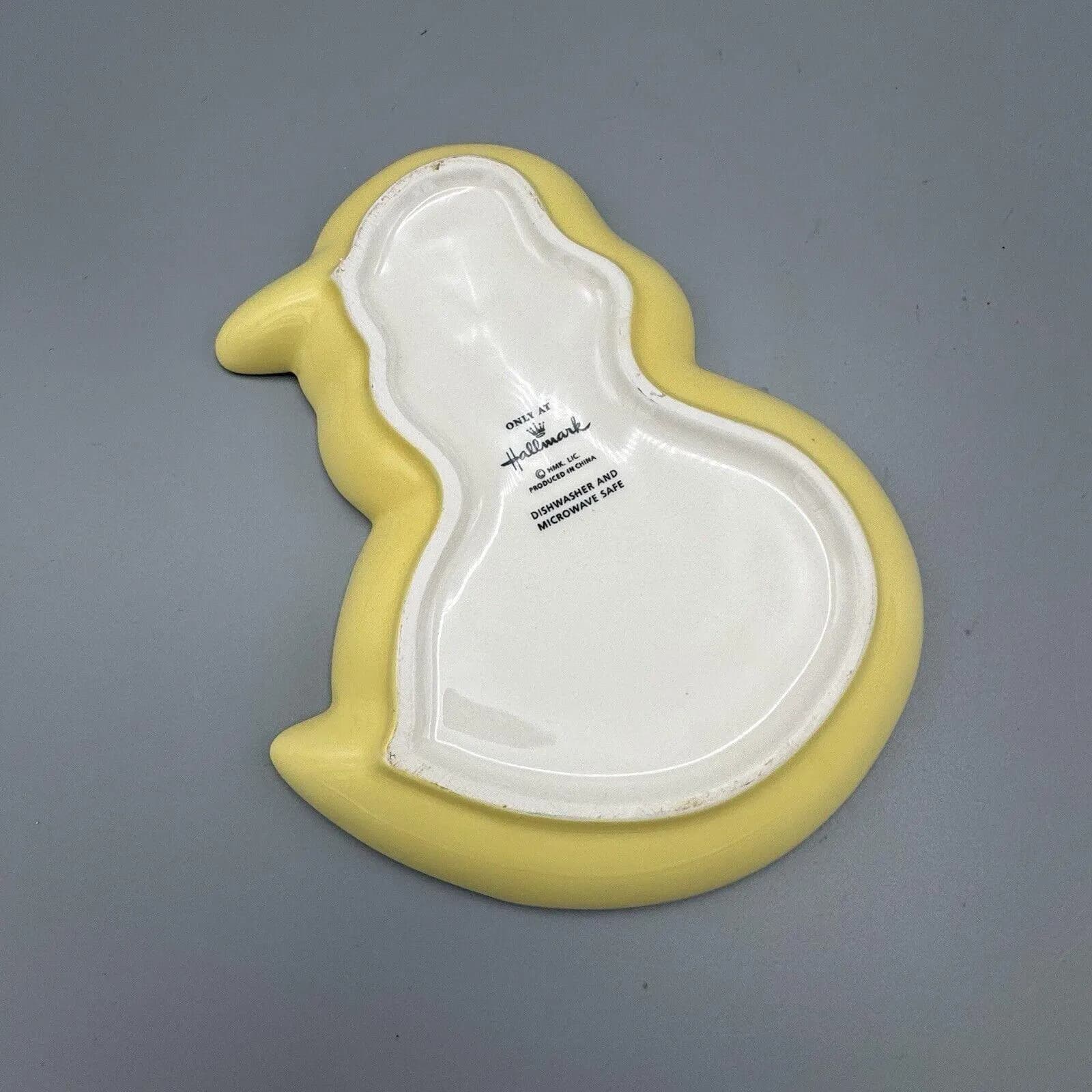 Hallmark Baby Chick Candy Trinket Plate 7" Ball Cap Tie Easter Seasonal Farmcore - image 3