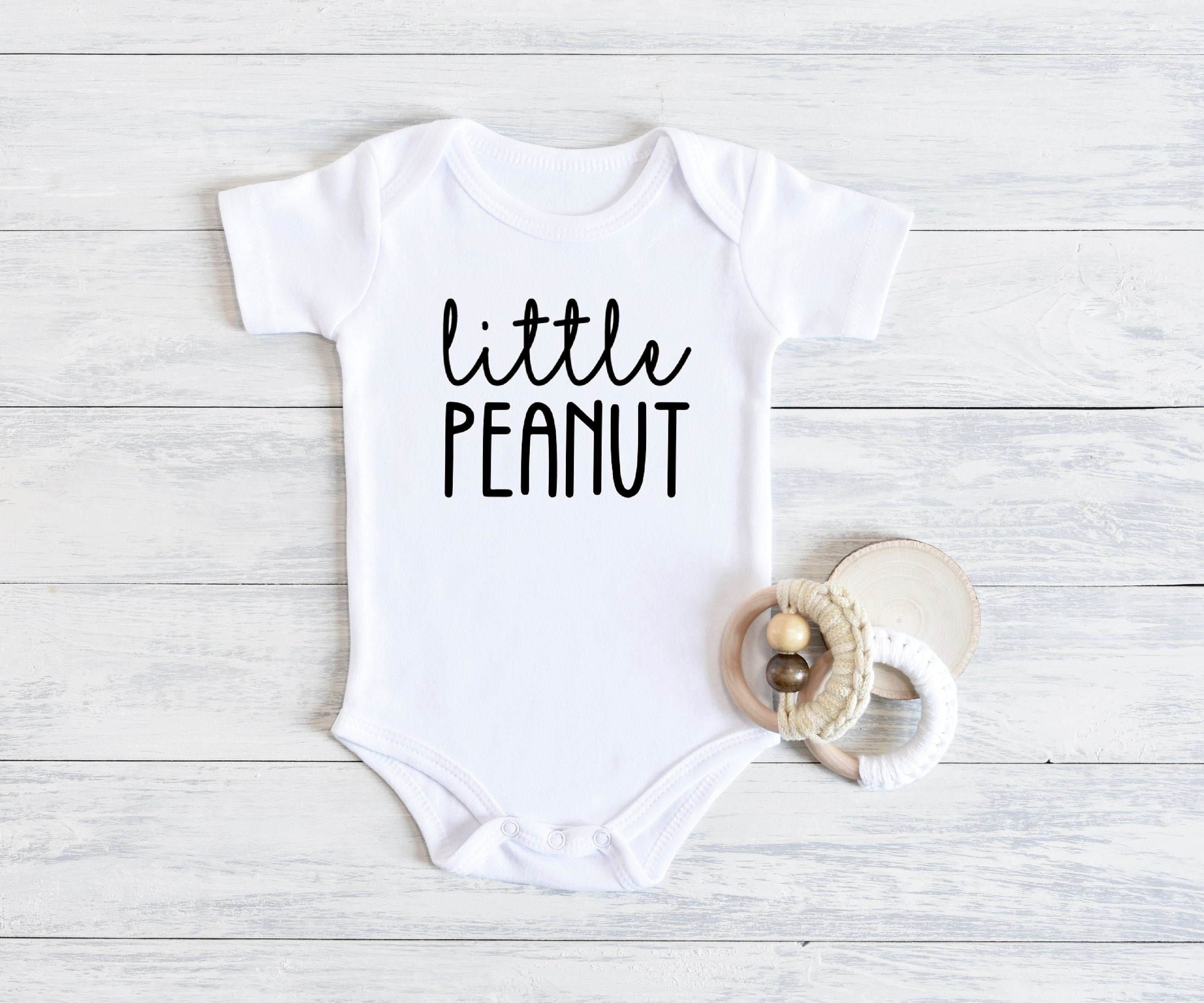 Little Peanut bodysuit, new boy girl baby shower, cute shirt, adorable baby birth announcement, Christmas, Eid, Elephants, hospital outfit