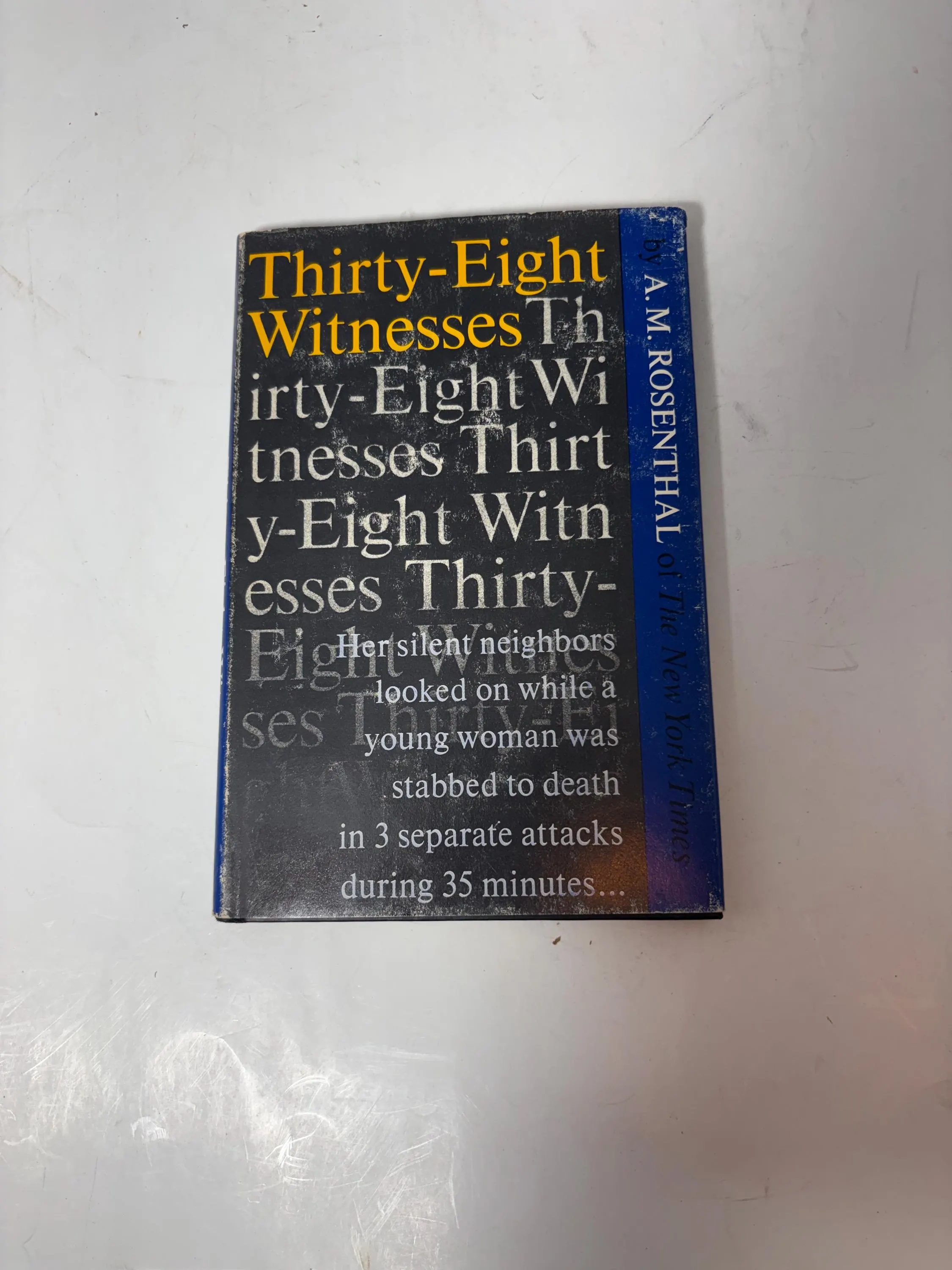 Thirty-Eight Witnesses First Edition Hardcover, 1964 printing, original dust jacket, true crime classic, collectible book