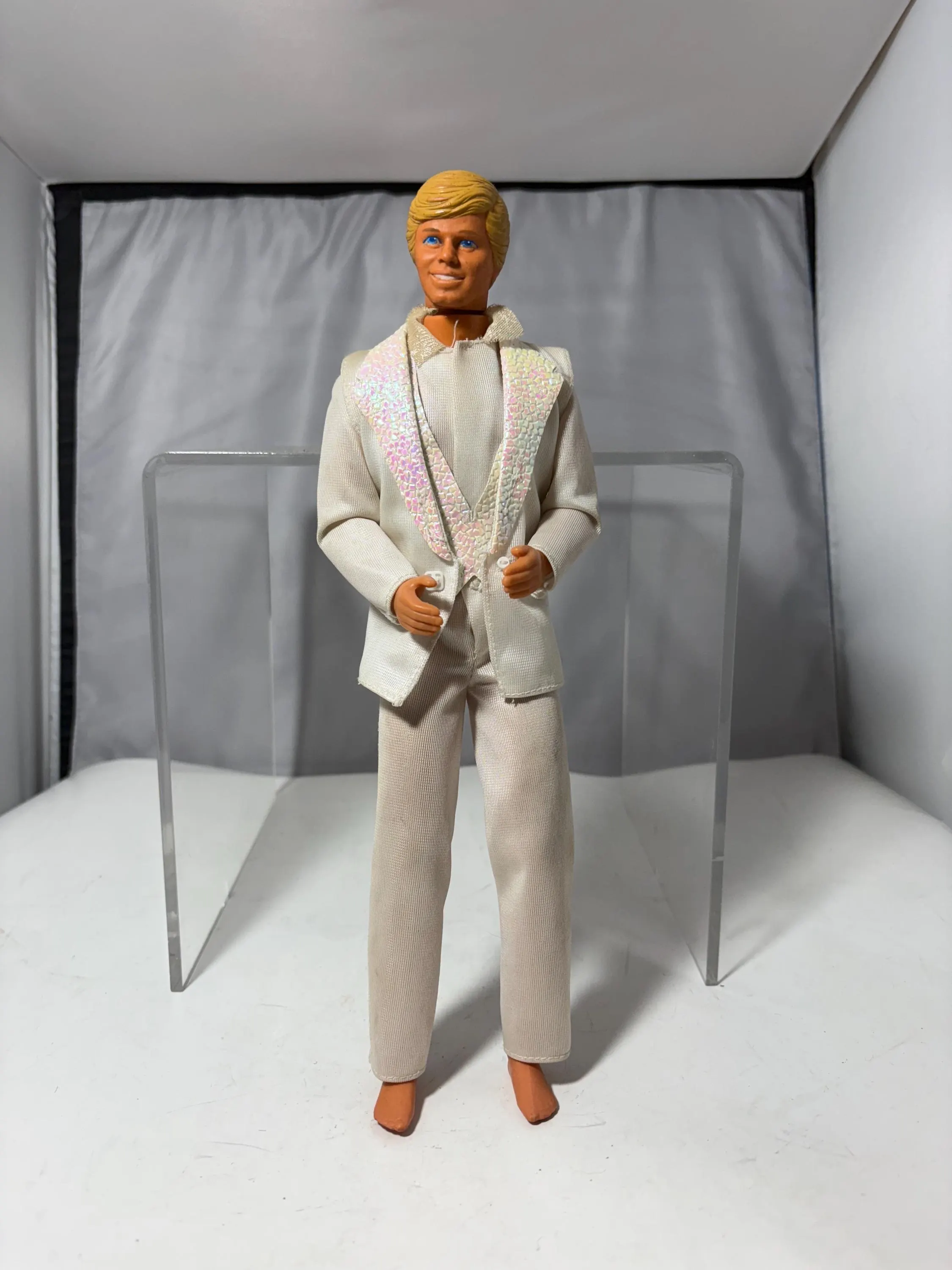 Retro Ken Doll Dance Magic Edition 1989, vintage Barbie companion, posable, display ready, kids room decor