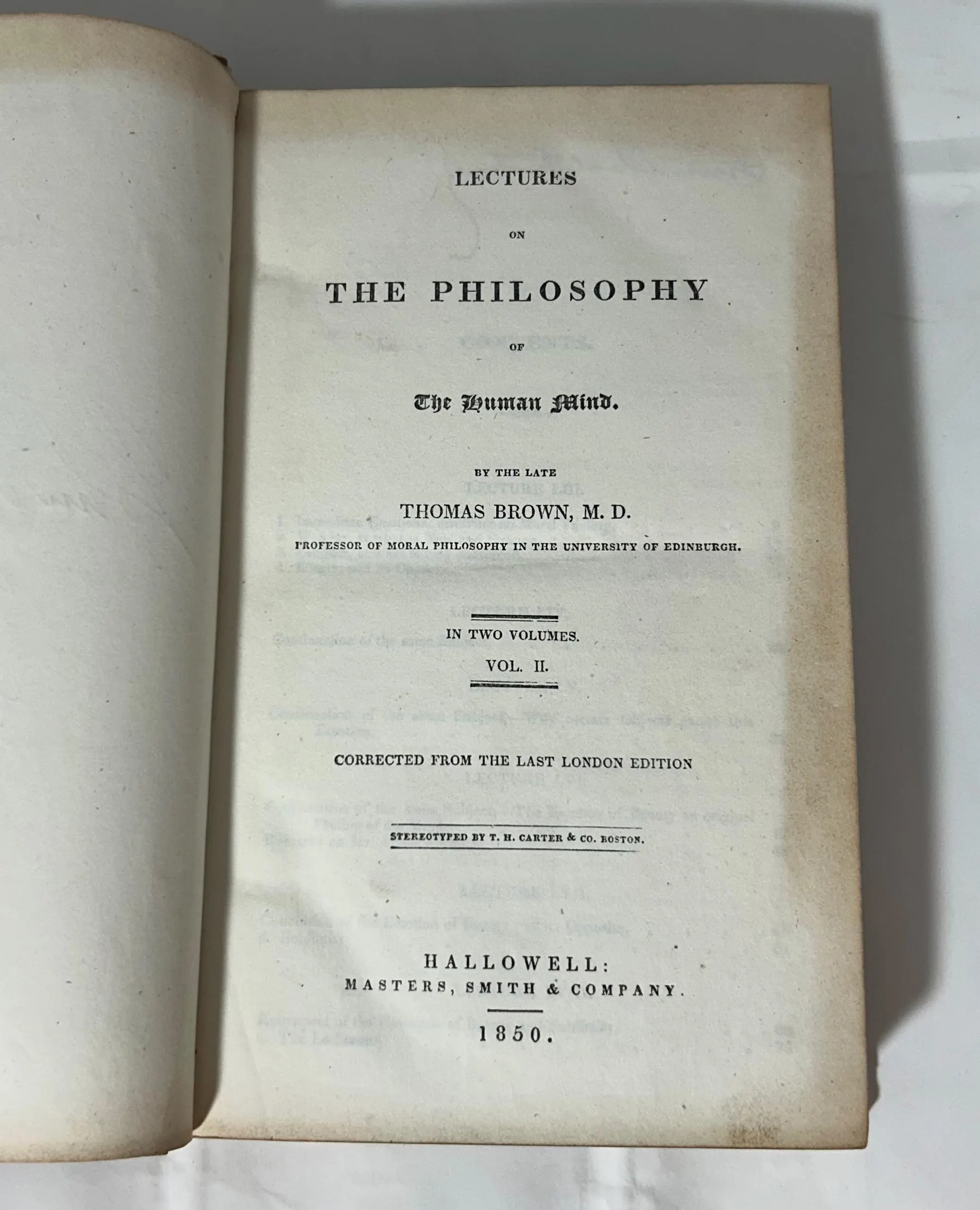 Lectures on the Philosophy of the Human Mind (Volume II) - image 4