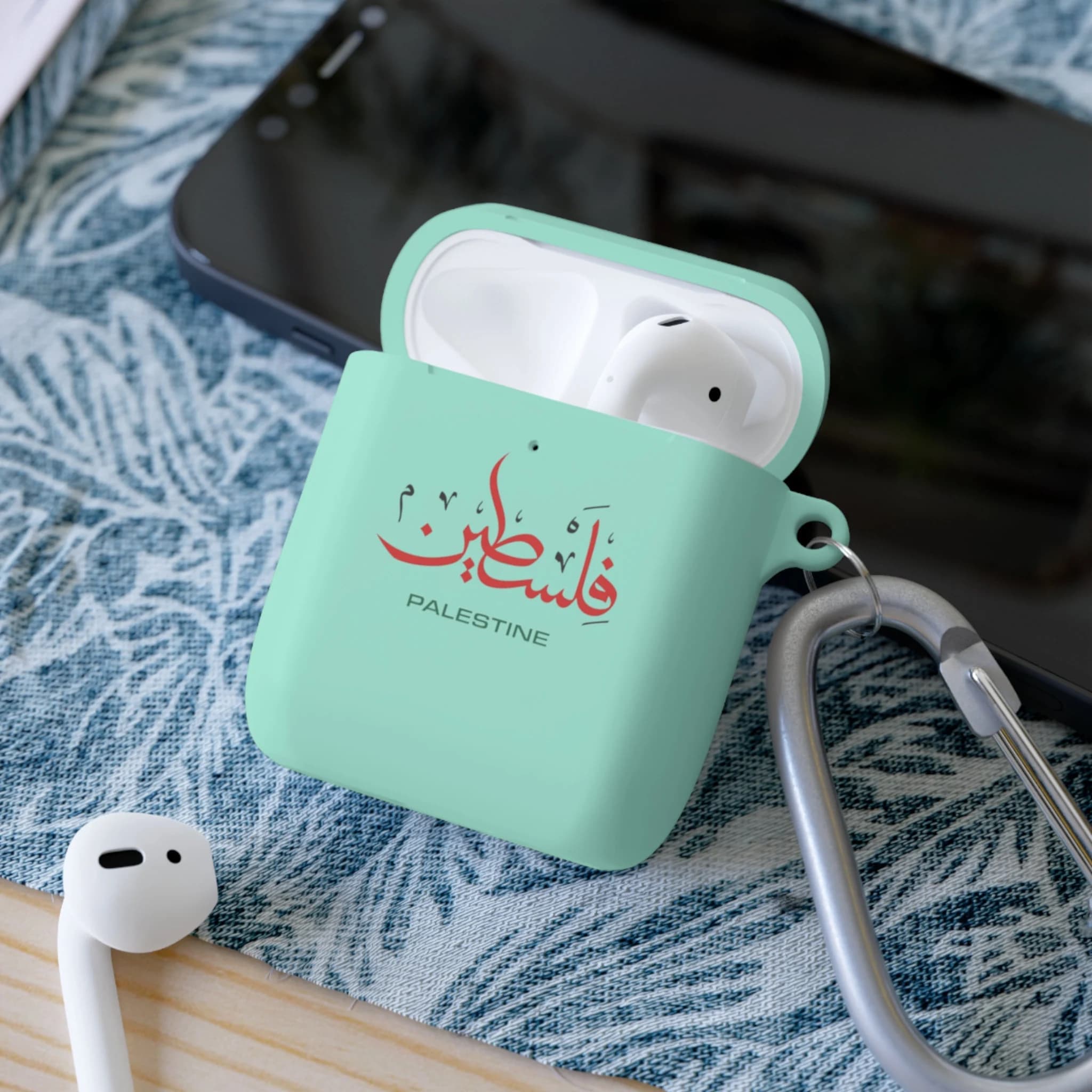 Palestine in Arabic prints AirPods and AirPods Pro Case Cover, gift, iPhone accessories , AirPods case - image 5