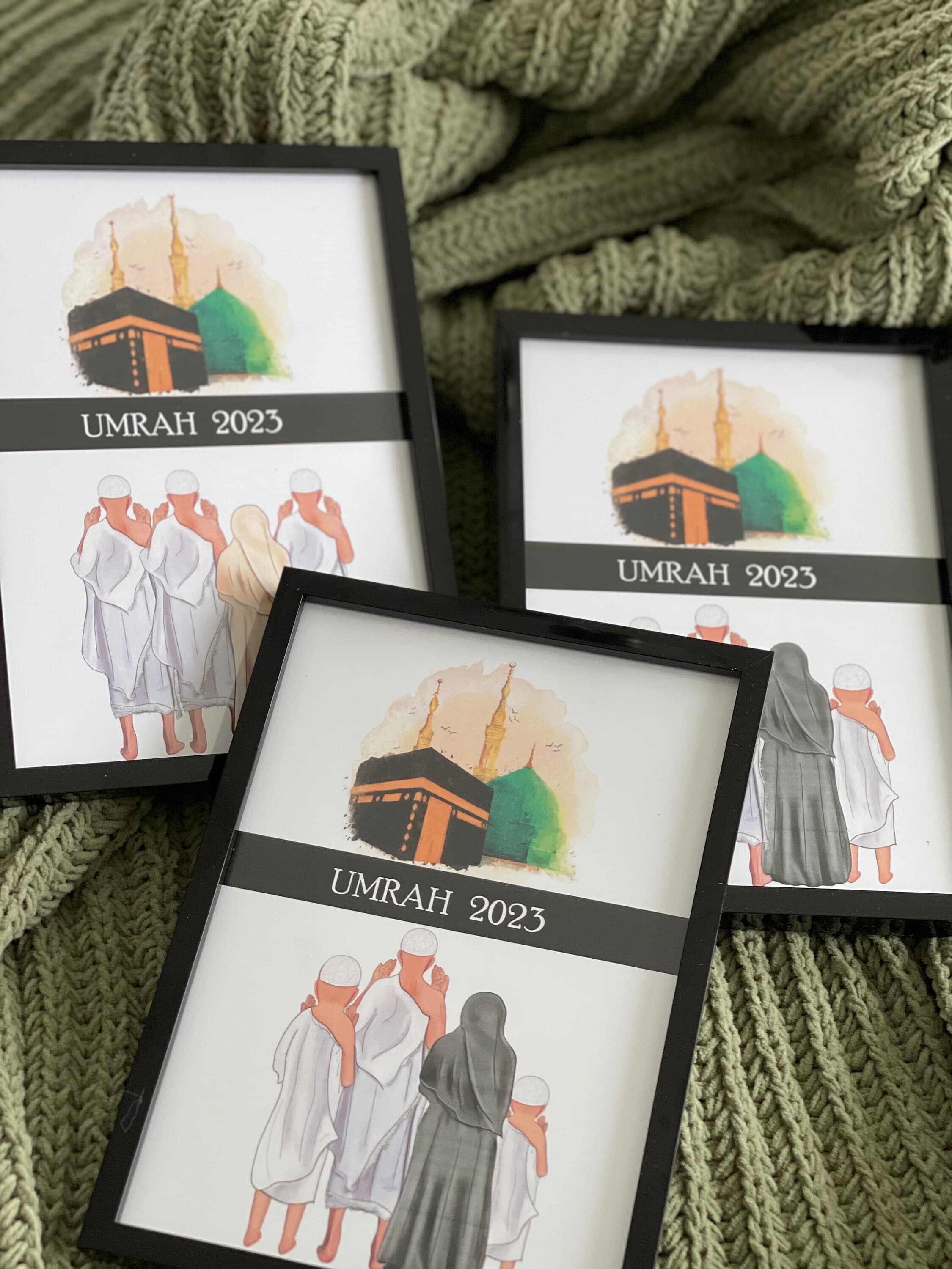 Personalized umrah gift, hajj gift, umra gift, omra, hajj personalized gift, customized umrah print, personalized umrah print - image 4