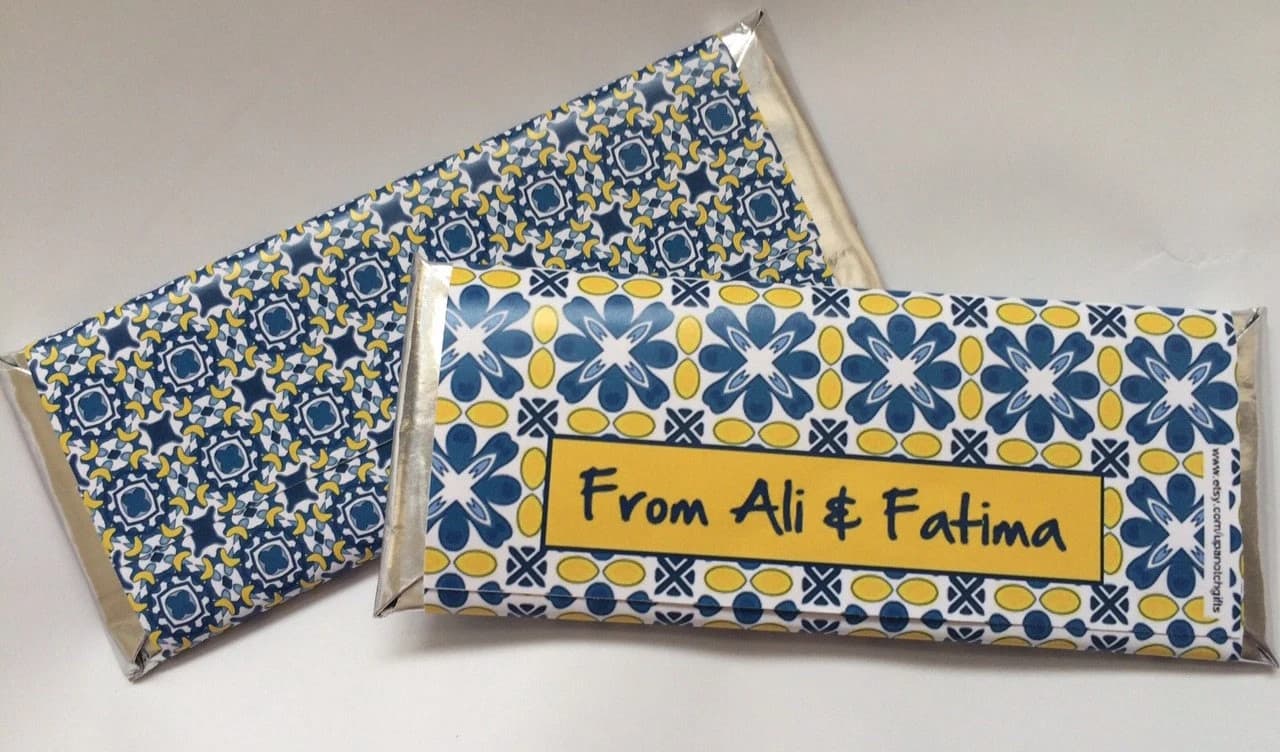 Blue and white party favor, Ramadan party favor, Eid party favor, Ramadan candy, Eid chocolate, Ramadan gift, Moroccan party favors - image 3