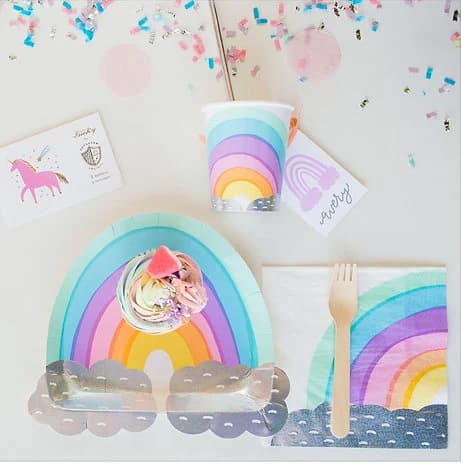 Over The Rainbow Party Paper Plates 8 Pack - image 4