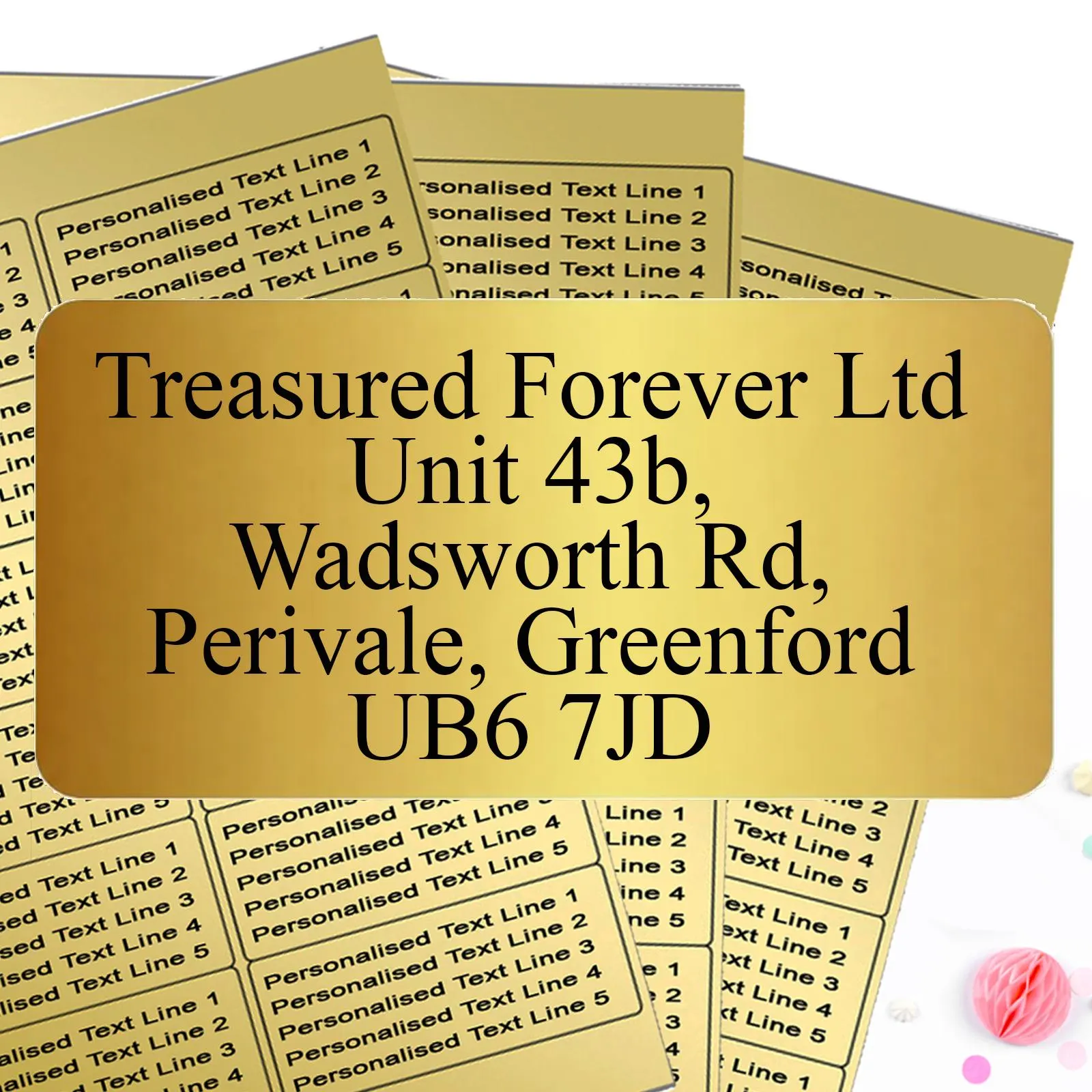 Personalised Return Address Labels | Wedding Address Stickers | Custom Packaging & Mailing Labels - image 2