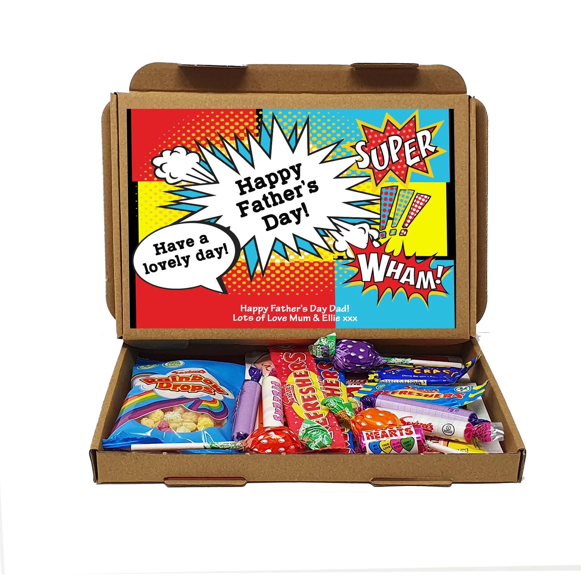 Personalised Superhero Father's Day Treat Box | Super Dad Gift Box - image 4