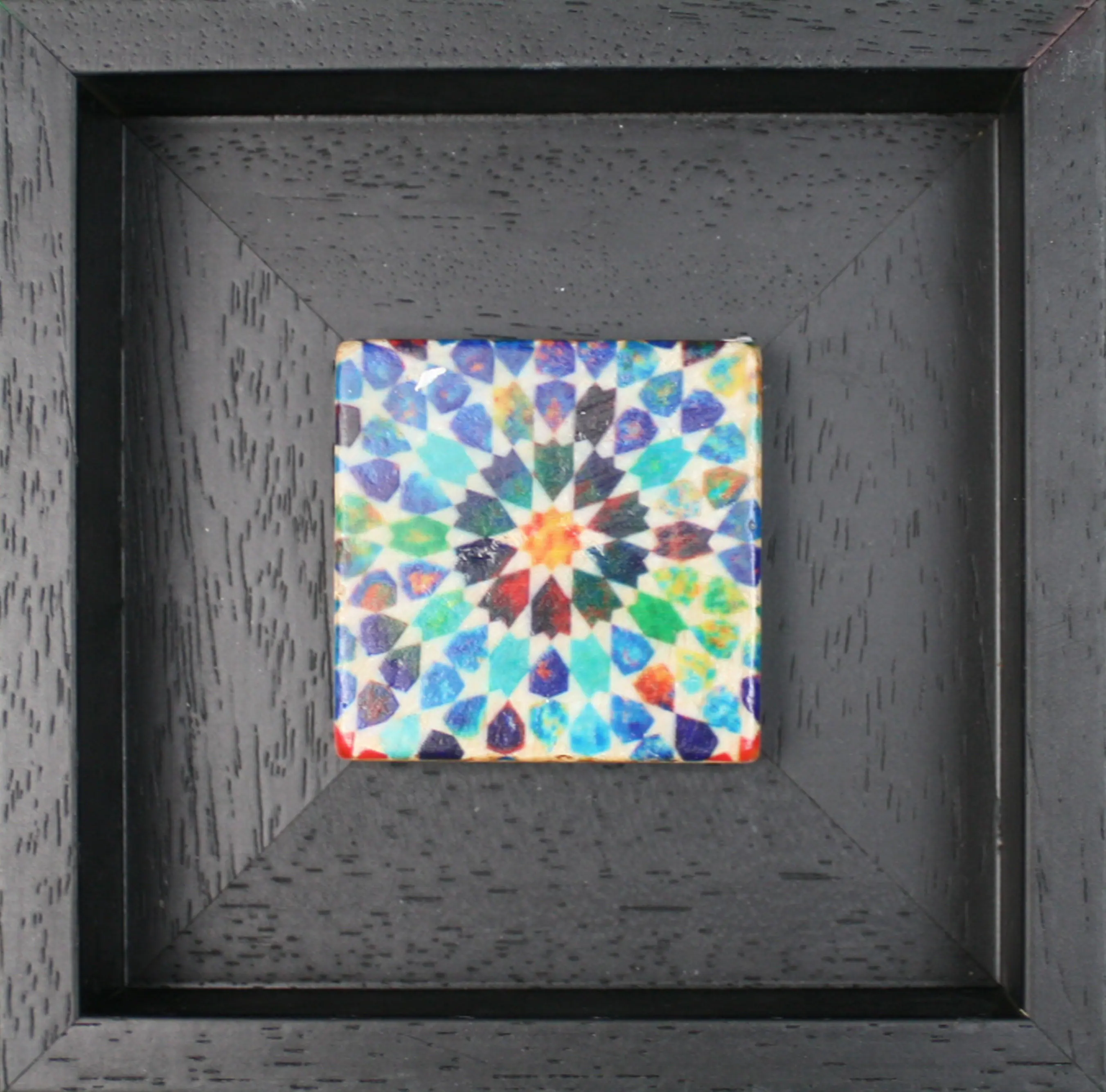 Multi-Colour Saadian Tombs Marrakesh Moroccan Zellige Mosaic Design Framed Stone Art Traditional Patterns - MINI - SMALL - image 3