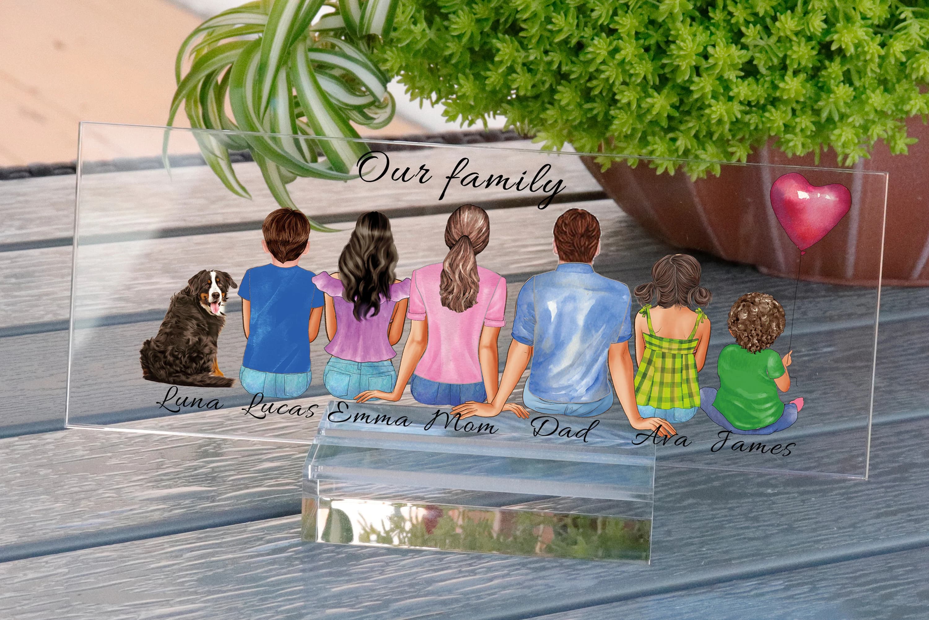 Personalised Grandparent Print , Grandparents Gift , Family Prints , Family gift , Mothers Day ,Gift for Mum from Daughter - image 3