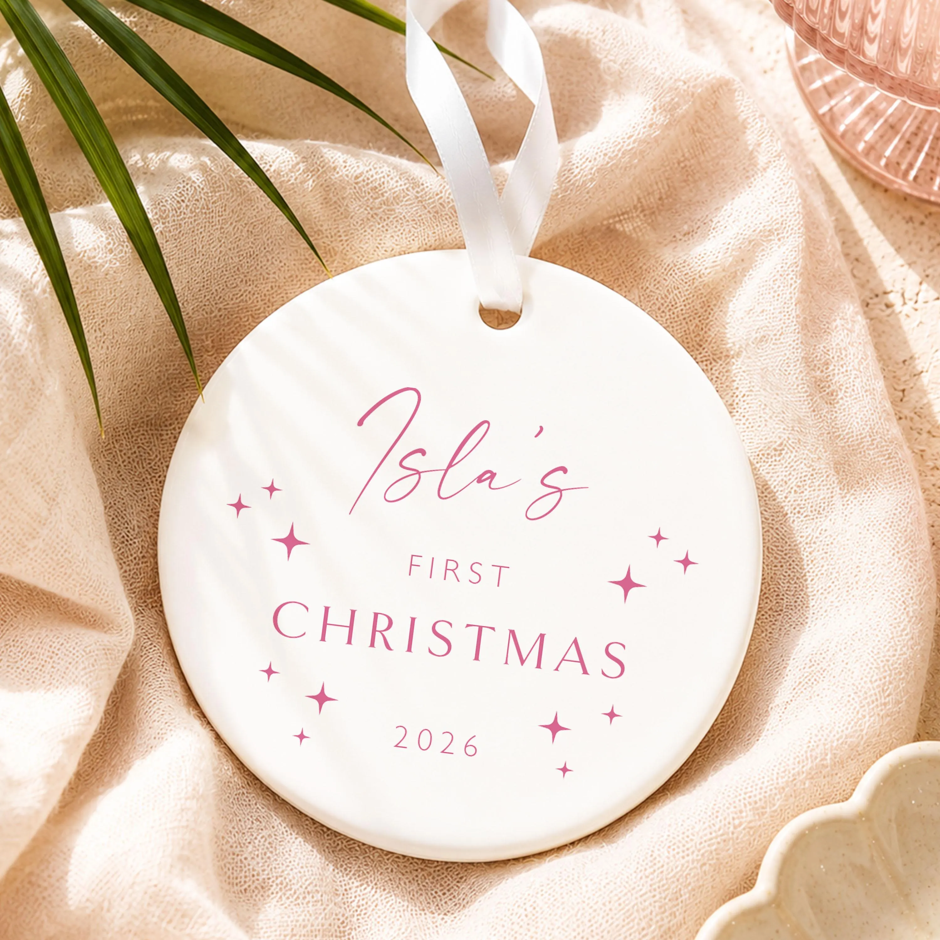 Baby’s First Christmas Bauble Personalised New Baby Christmas Gift Baby Keepsake New Parents Gift - image 4