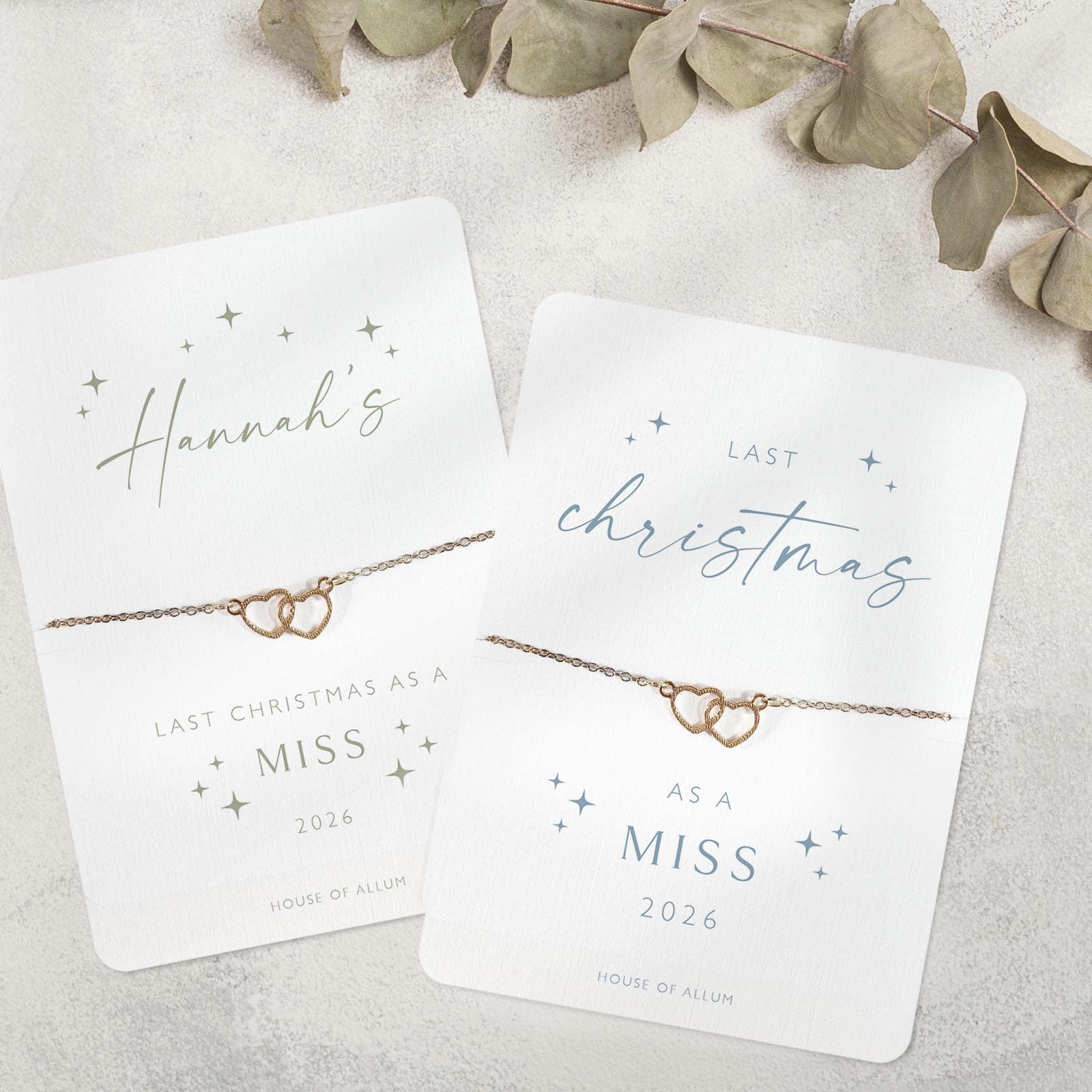 Last Christmas As A Miss Bracelet Personalised Bride To Be Gift Engagement Present Engagement Gift Idea Christmas Bride Gift - image 4