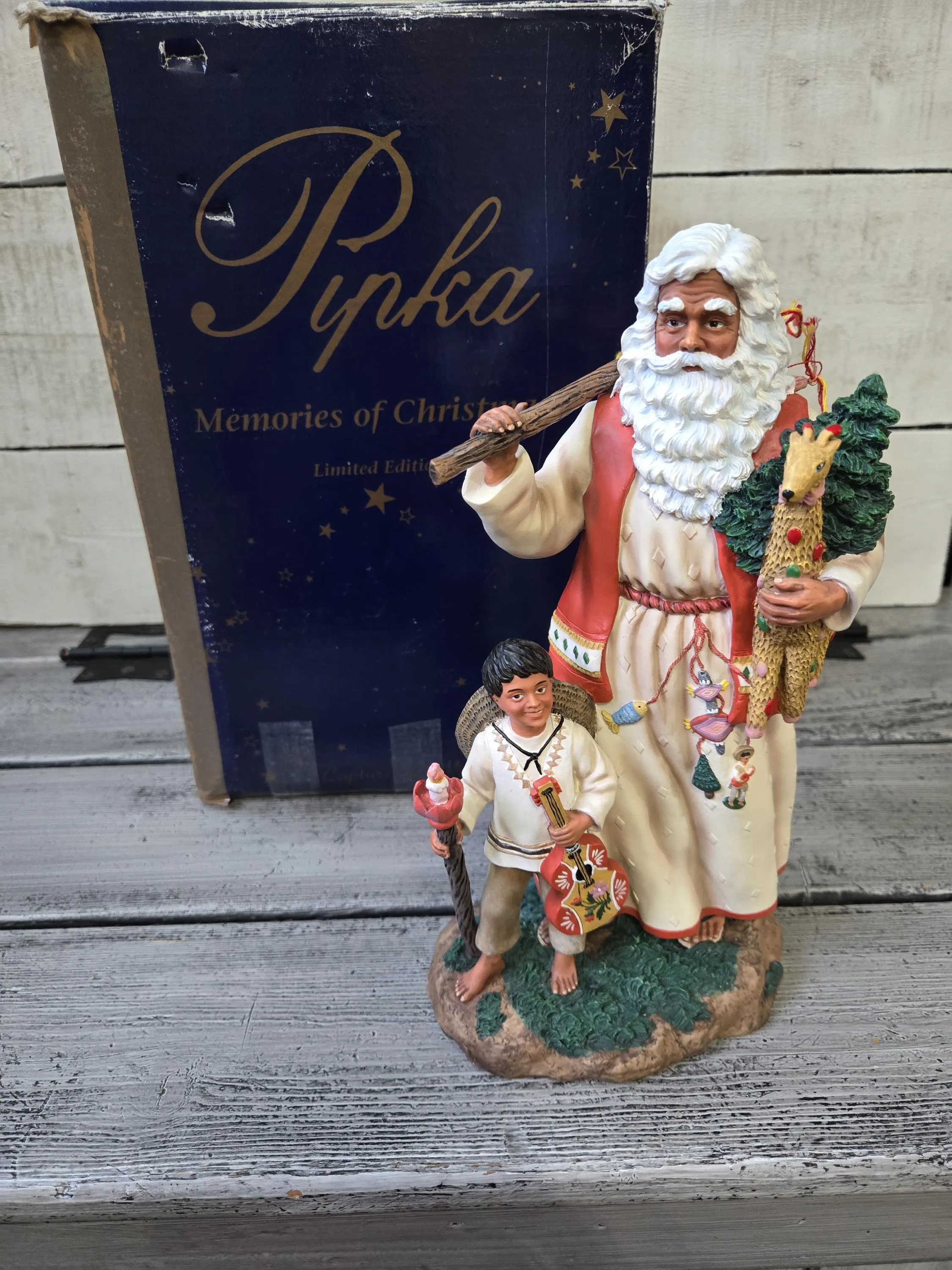 Vintage San Nicolas, Pipka San Nicolas, vintage Christmas San Nicolas large, Pipka Memories of Christmas, San Nicolas limited edition figure