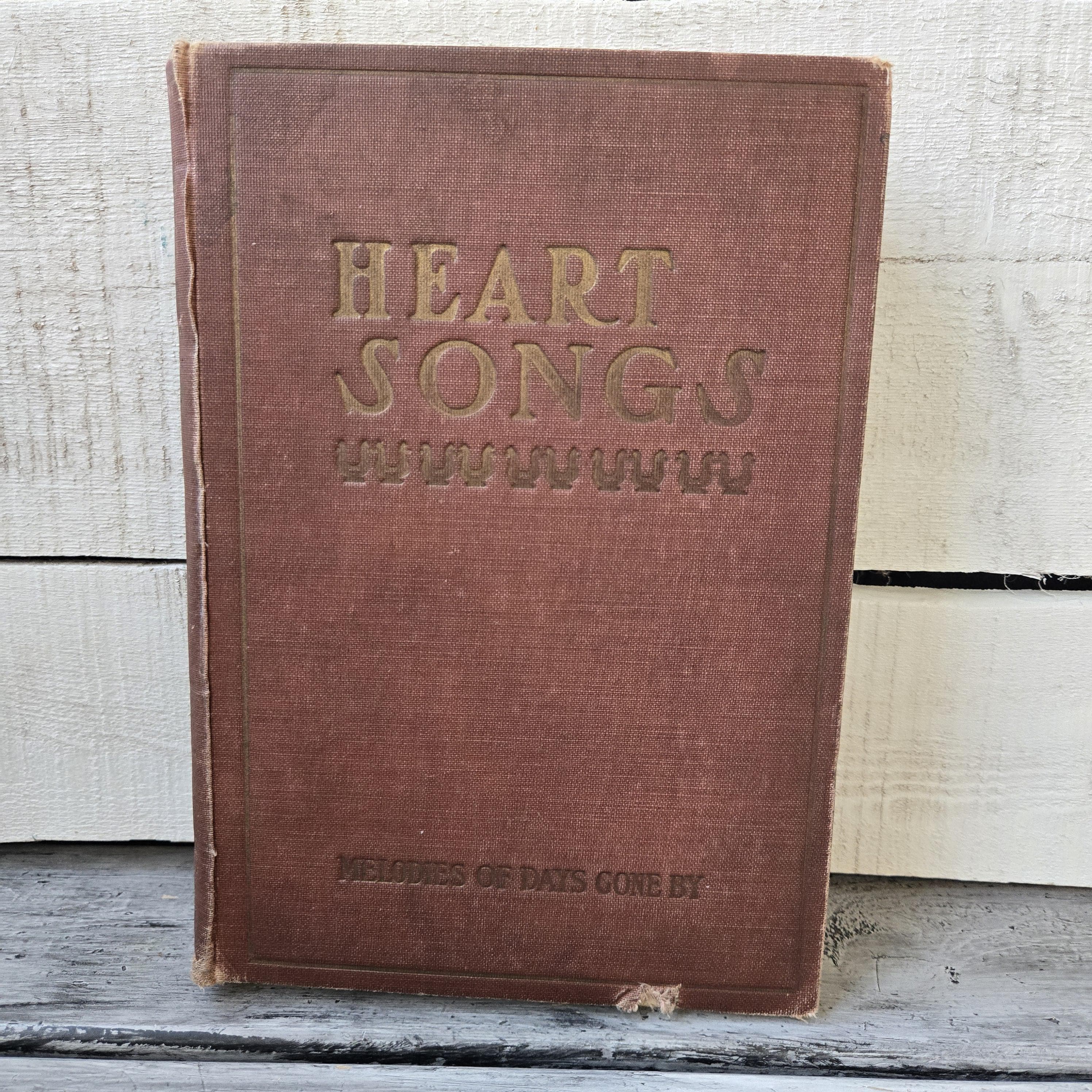 Heart Songs Melodies of Days Gone By 1909, antique songbook, antique Heart Songs book, 1900's song book, The National Magazine Heart Songs