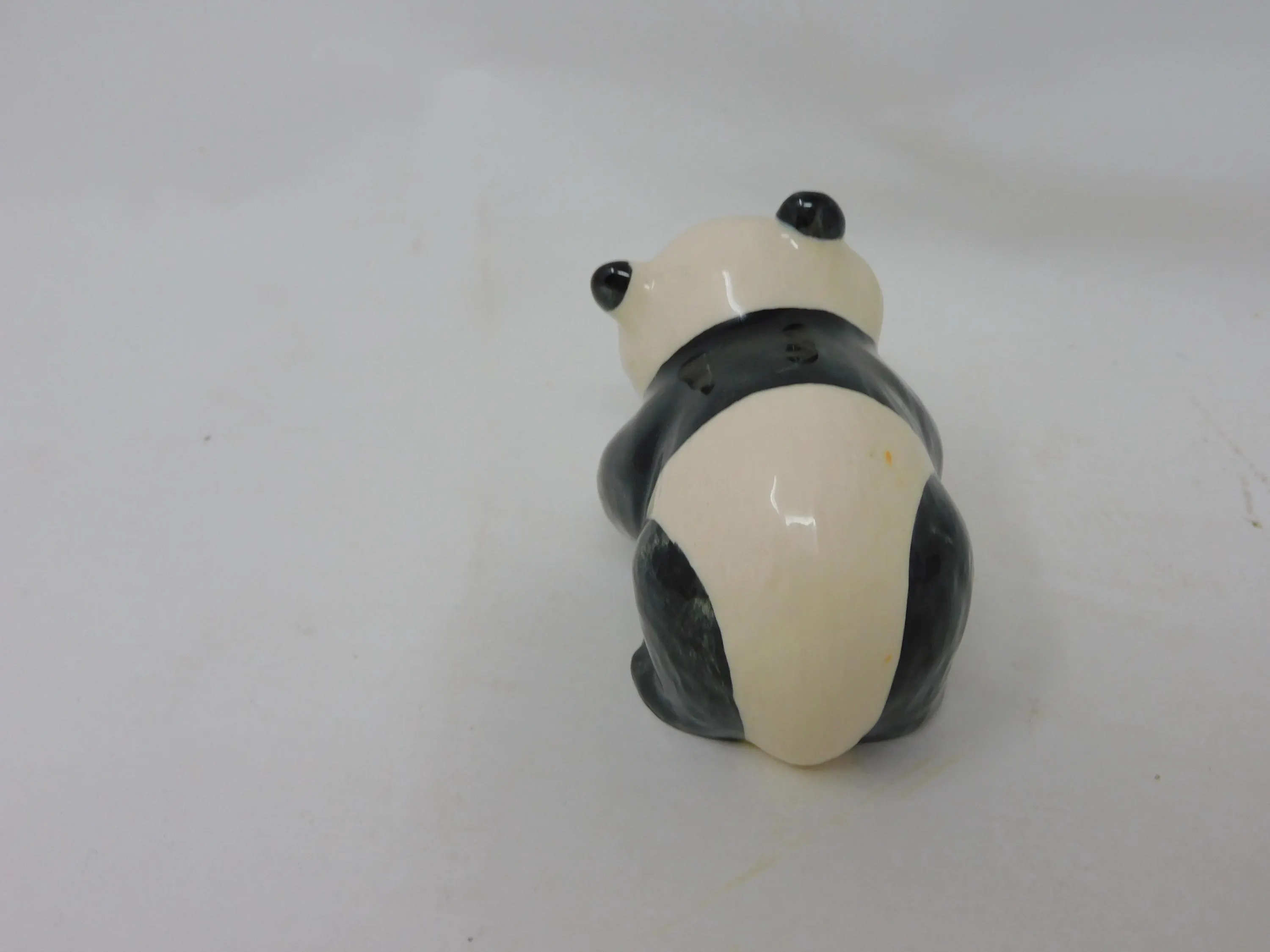 Beswick Panda Cub Figurine • Albert Hallam Design • Vintage Black White Gloss 1815 - image 4