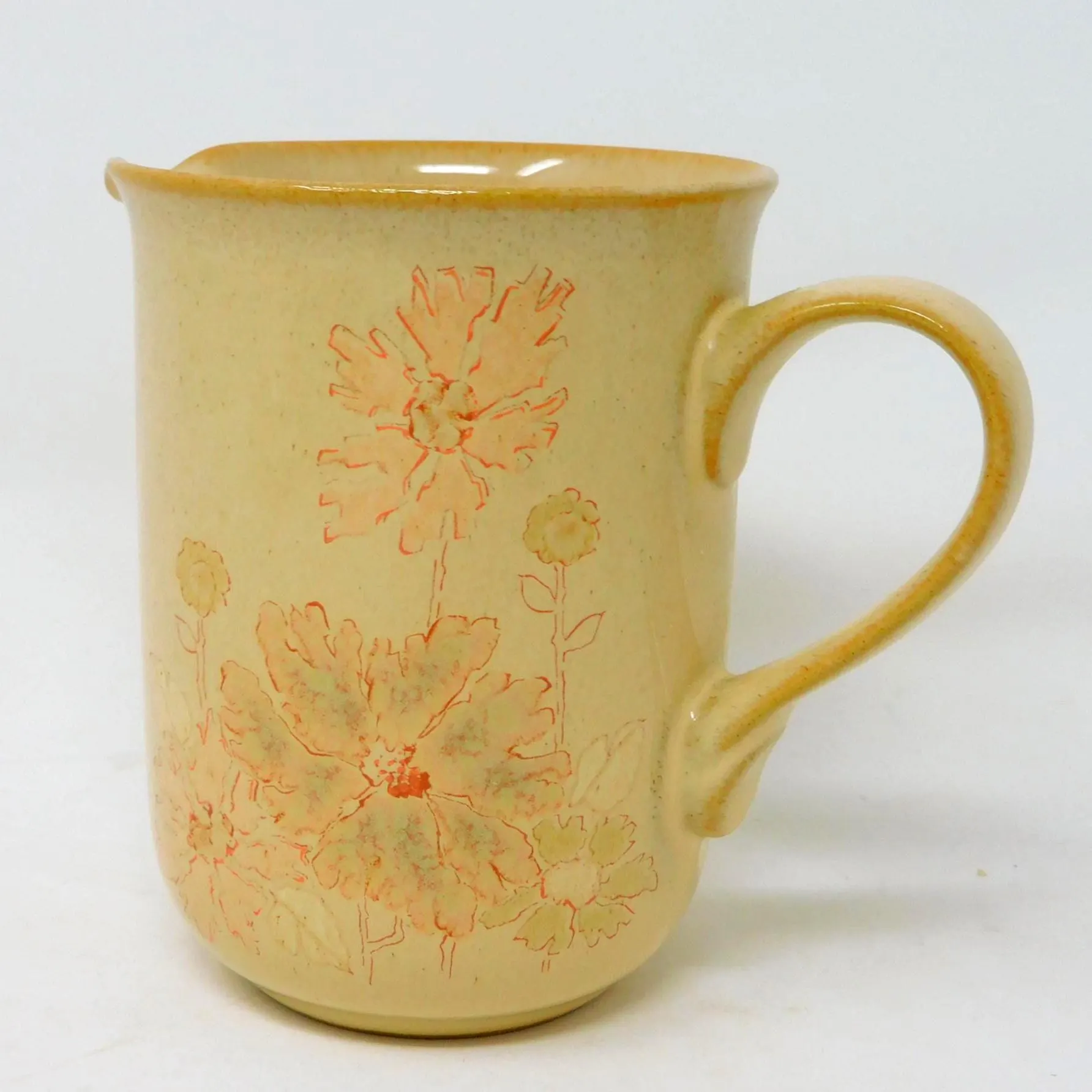 Denby Sandalwood Milk Jug • Vintage 1980s Floral Stoneware • Replacement Piece - image 4