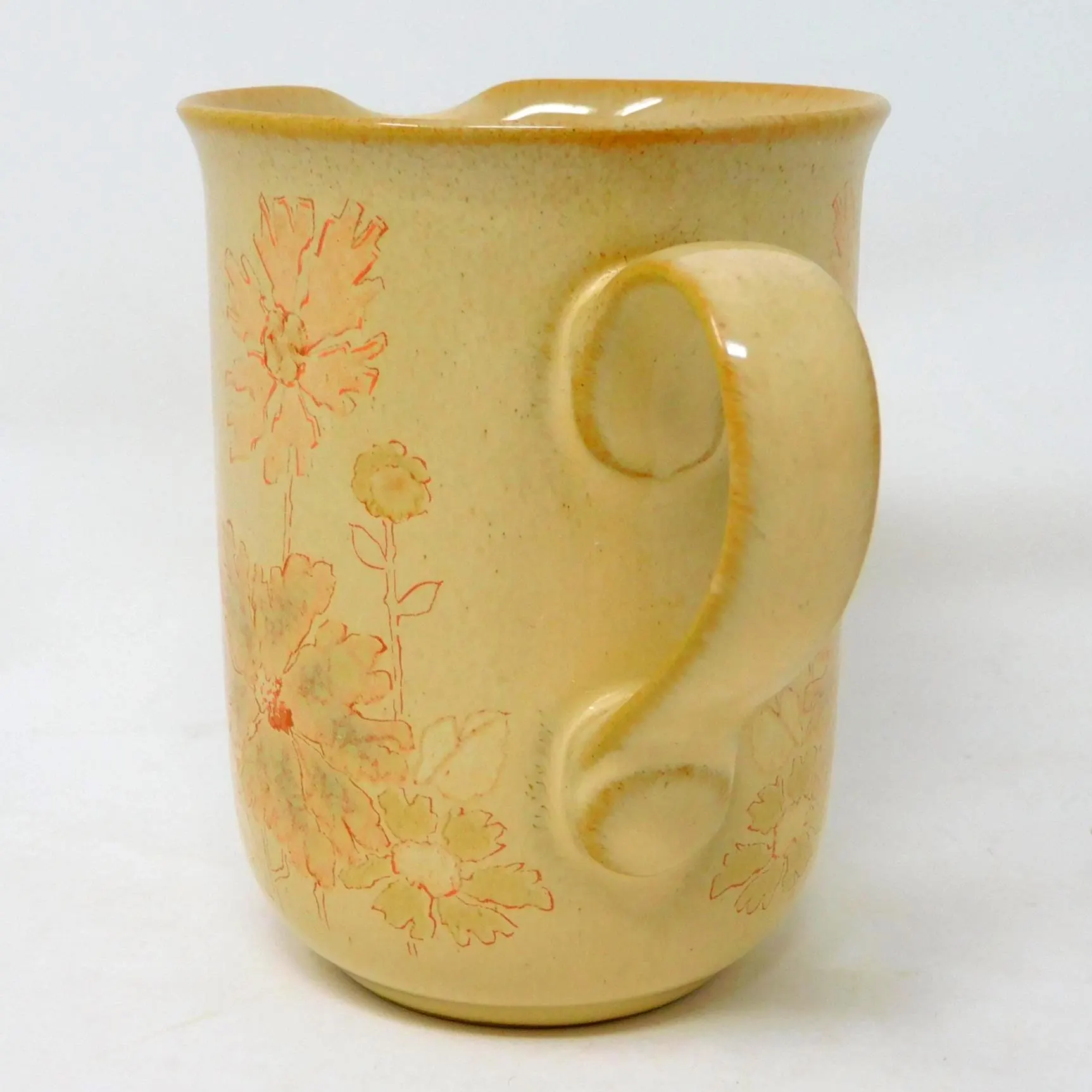 Denby Sandalwood Milk Jug • Vintage 1980s Floral Stoneware • Replacement Piece - image 5