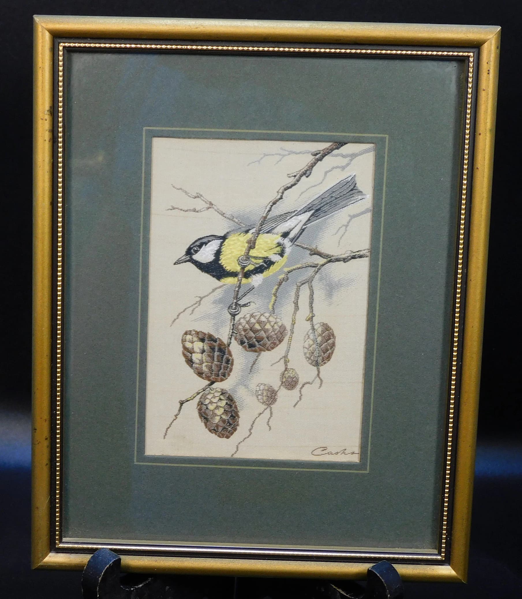 Cash's silk woven picture, Great TIT - image 4