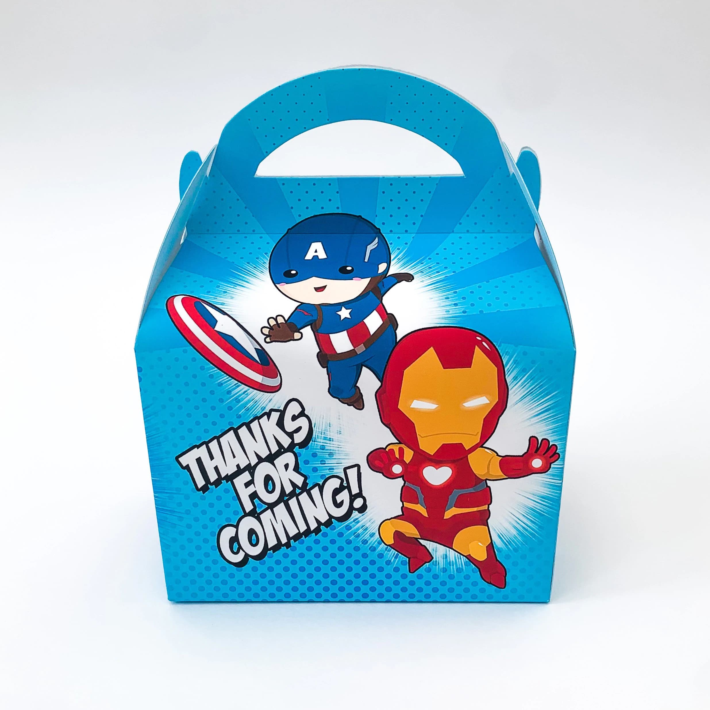Superhero Personalised Children’s Party Box Gift Bag Favour - image 4