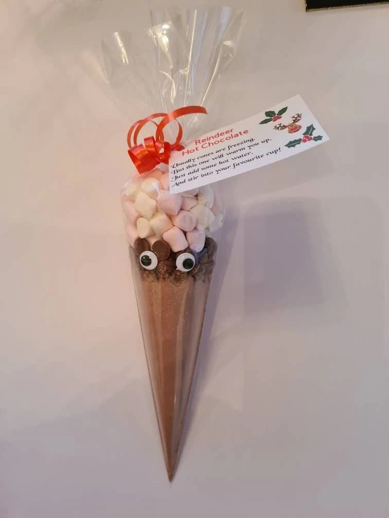 Hot Chocolate or Milkshake Cone with Christmas Sticker - image 5