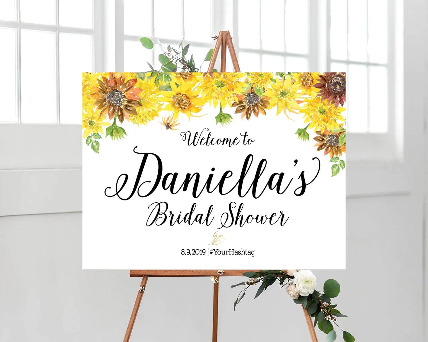 Sunflowers Bridal Shower Sign, Welcome sign, Bridal Shower sign, Shower sign, Bridal Shower Welcome Sign, Shower decorations, Sunflowers - image 4