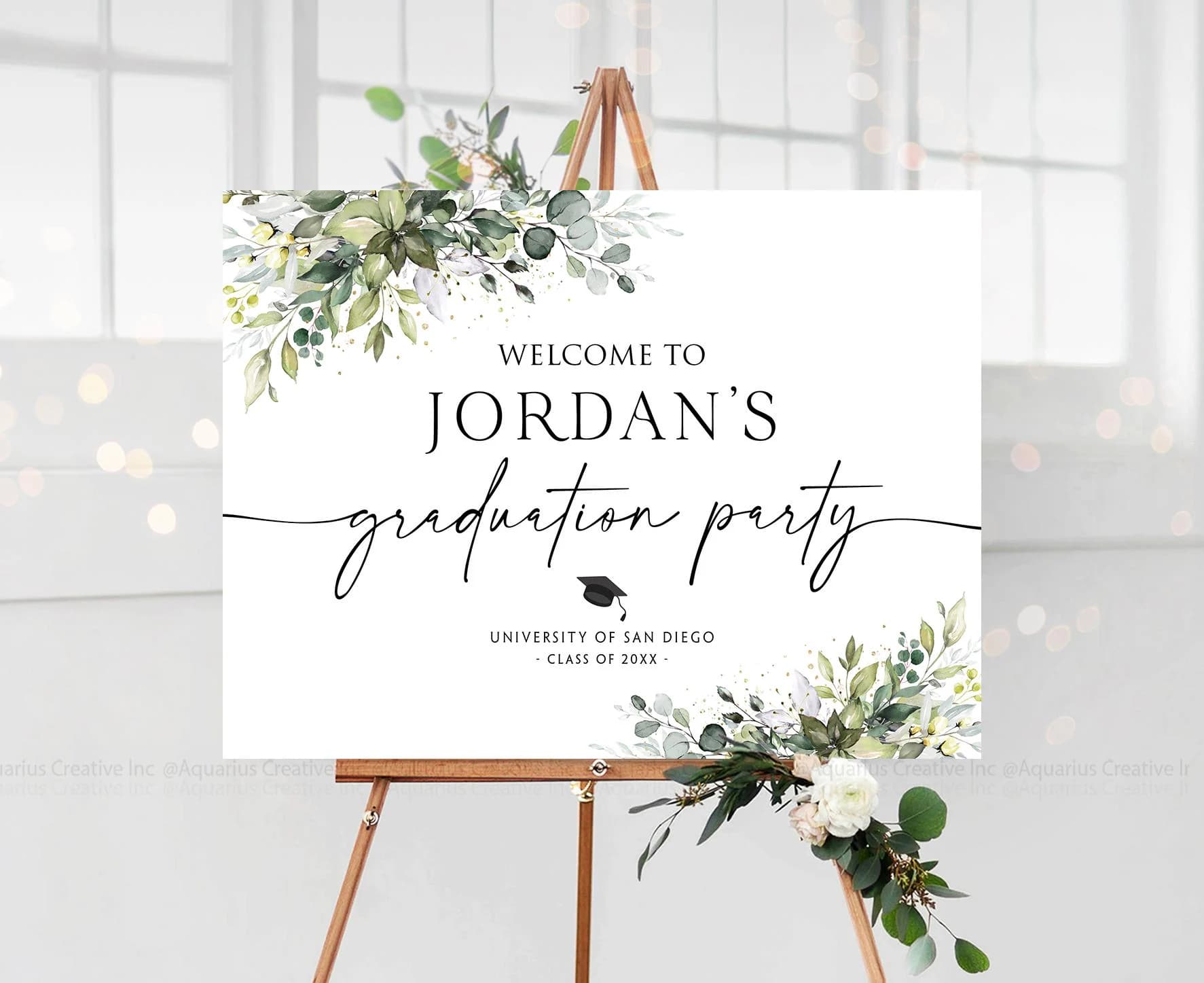 Graduation Welcome Sign, Graduation Sign, Graduation Party Sign, Graduation decorations, Graduation decor, Graduation Party Decorations - image 3