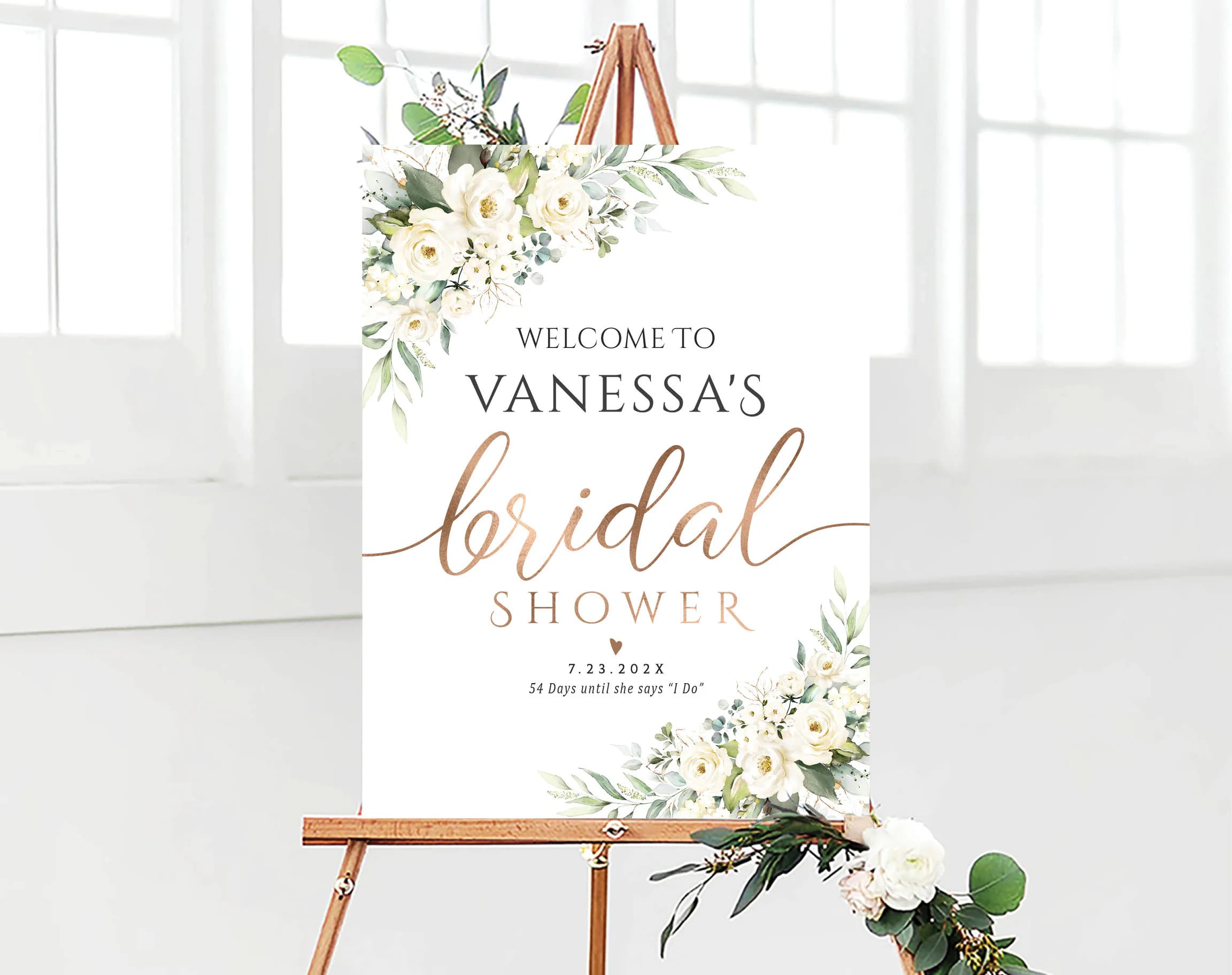 Bridal Shower sign, Bridal Shower Welcome Sign, Bridal Shower decorations, Bridal shower Invitations, Wedding welcome sign, Shower signs - image 3