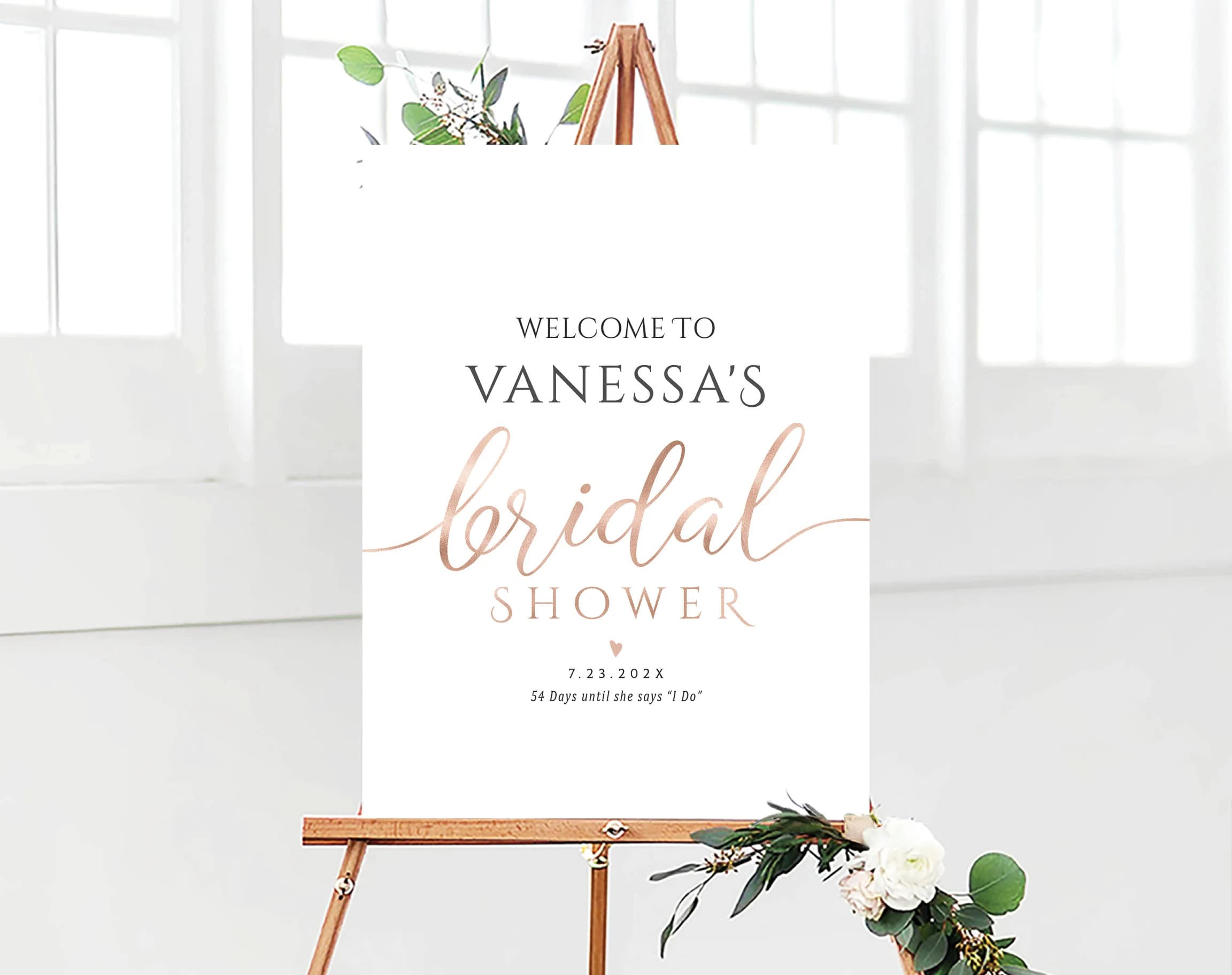 Bridal Shower sign, Bridal Shower Welcome Sign, Bridal Shower decorations, Bridal shower Invitations, Wedding welcome sign, Shower signs - image 5