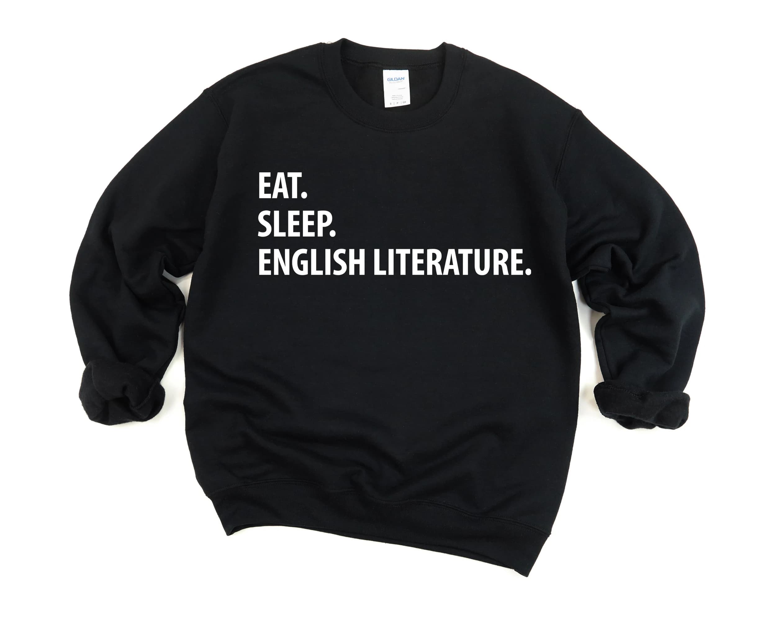 English Literature Sweatshirt: Eat Sleep Read Crewneck - image 4