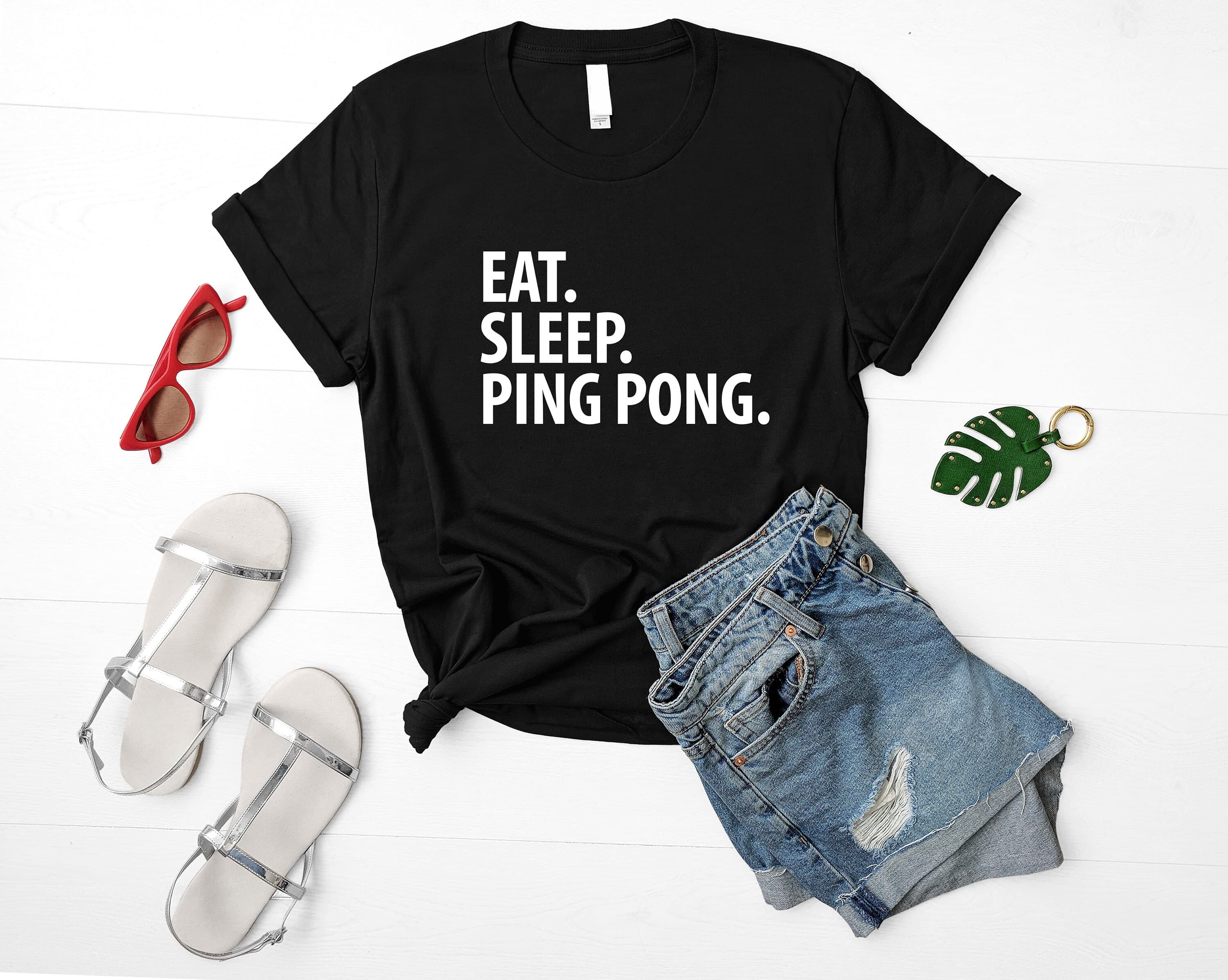 Eat Sleep Ping Pong T-Shirt: Soft Cotton Blend Tee 3722 - image 3