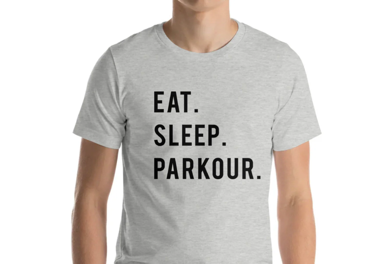 Eat Sleep Parkour T-Shirt: Soft Cotton Blend Tee 615 - image 4