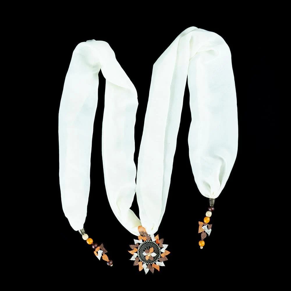 ANATOLIAN POINT LACE Necklace Foulard / Handmade - image 2