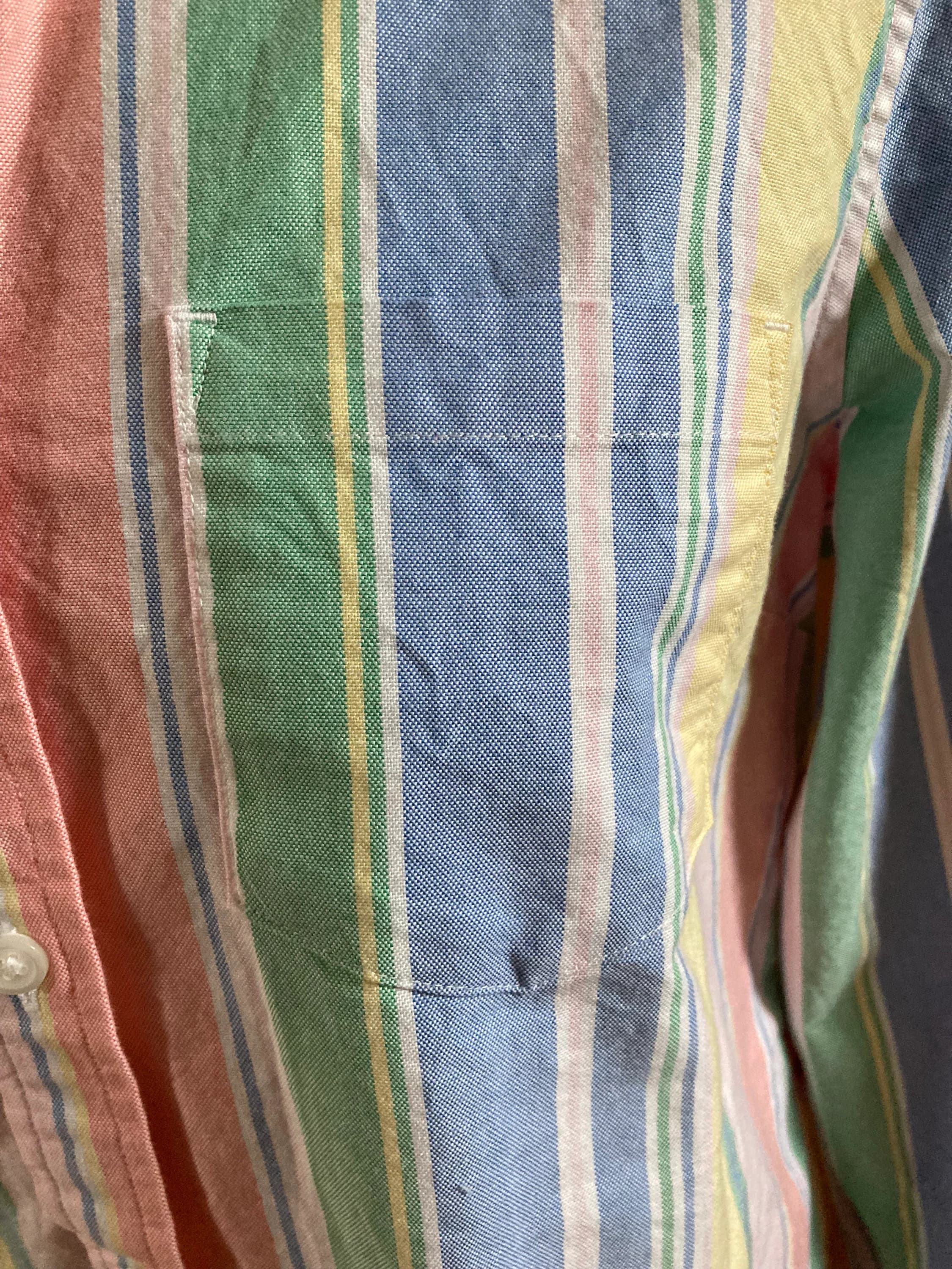 1980s Sherbet Striped LL Bean Shirt - image 5