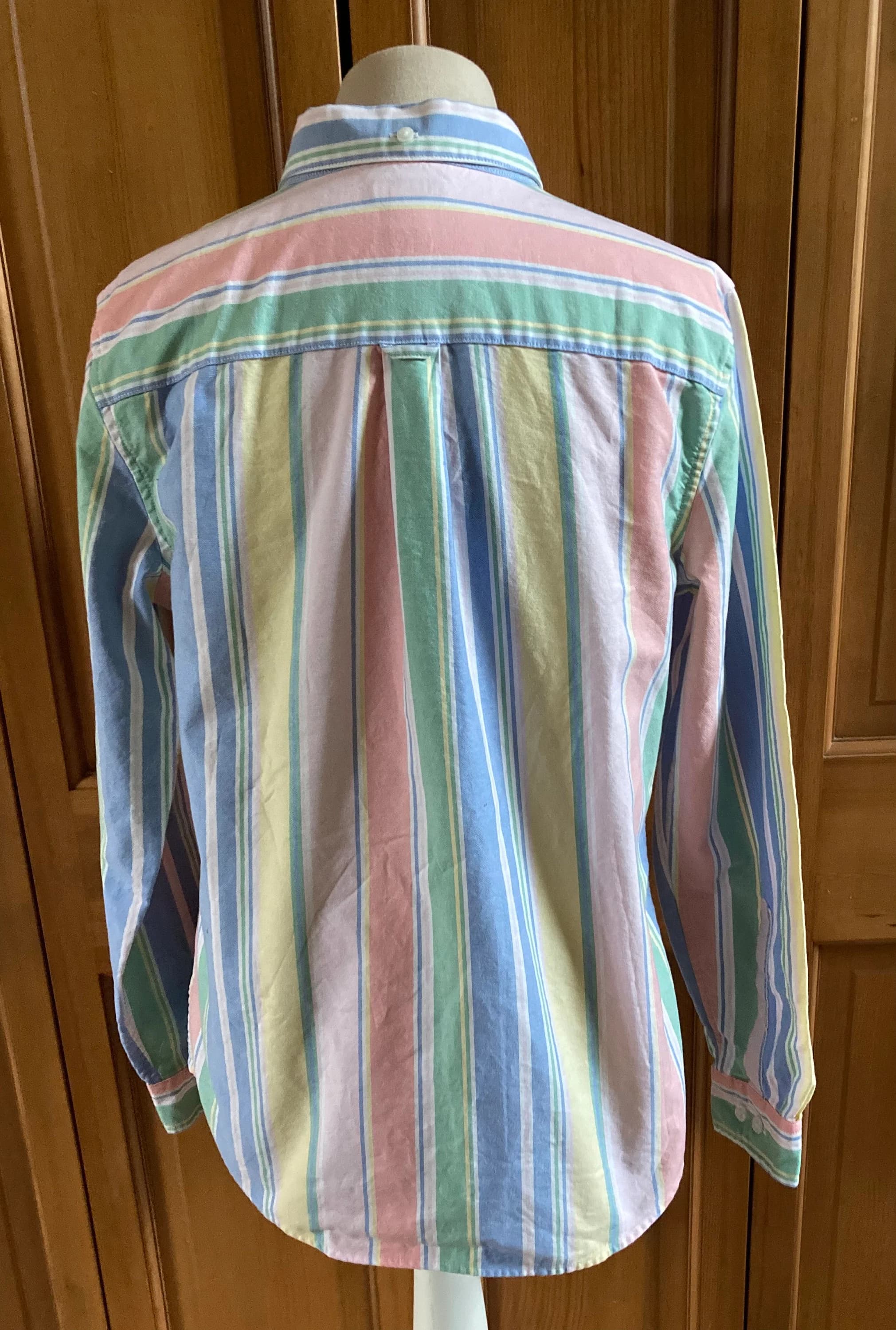 1980s Sherbet Striped LL Bean Shirt - image 3