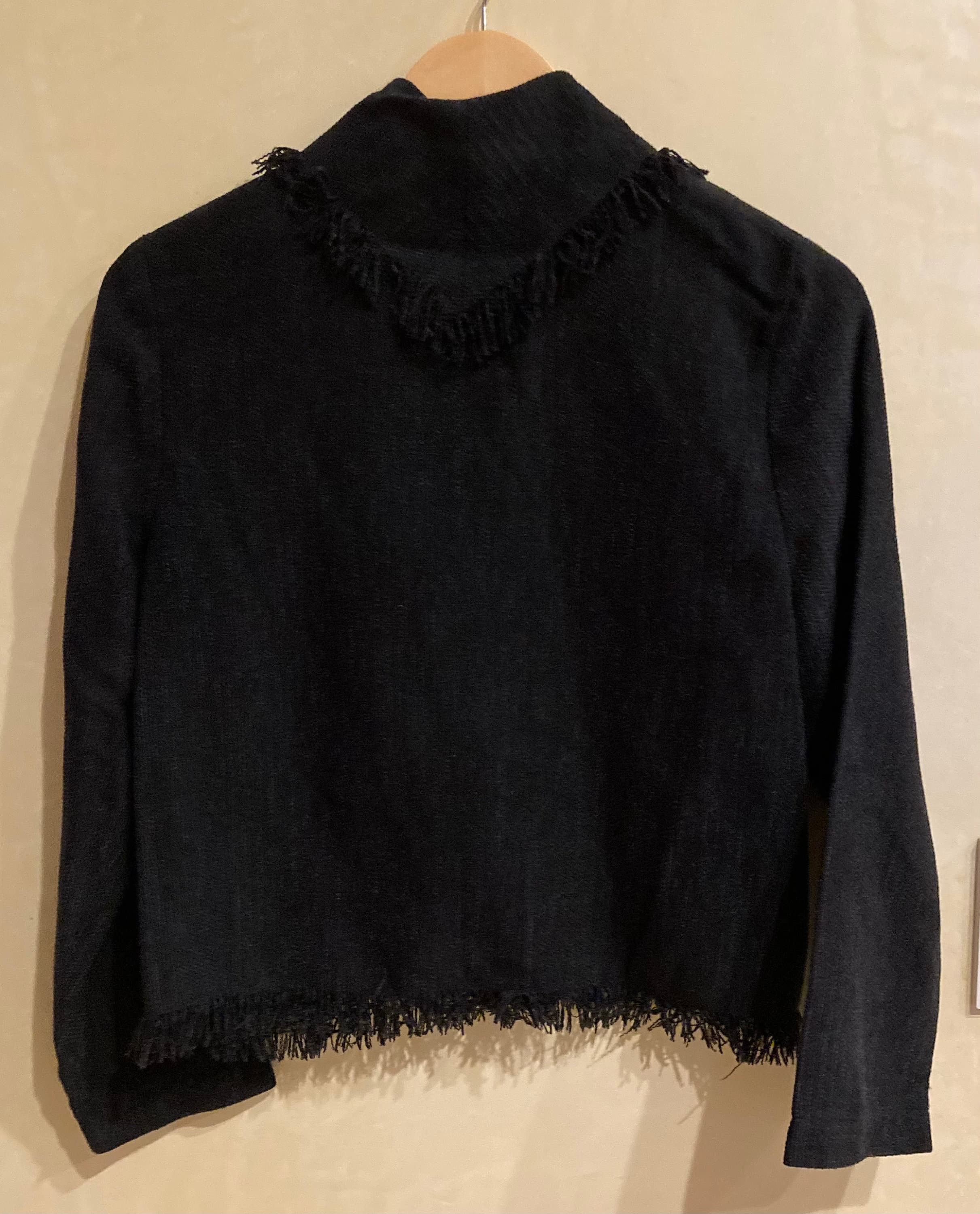 1990s Cropped Fringe Jacket - image 5