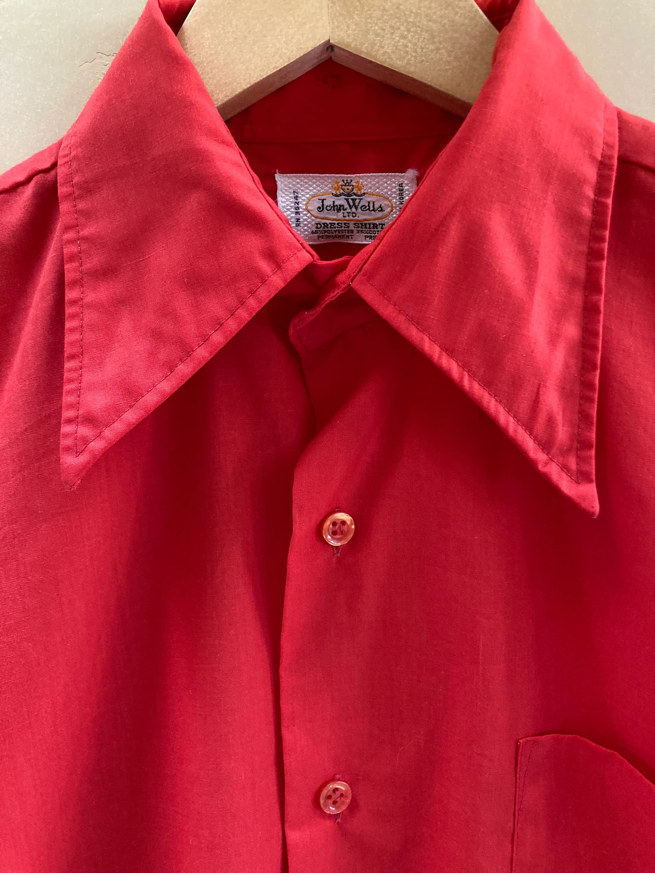 John Wells Classic 1970s Men’s Shirt - image 3
