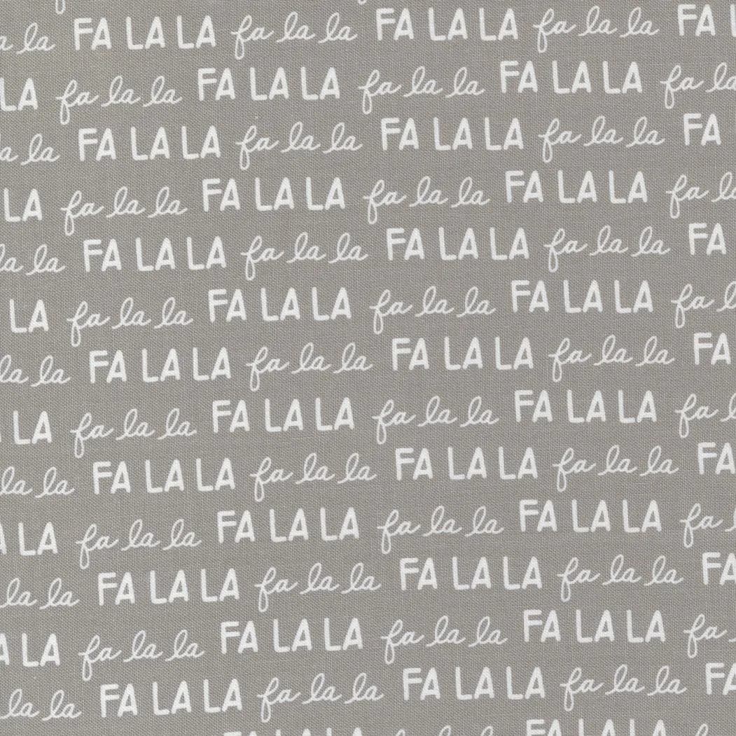 Moda Christmas Eve by Lella Boutique - Merry Text Print on Dove (Item # 5184 13) - yardage - image 3