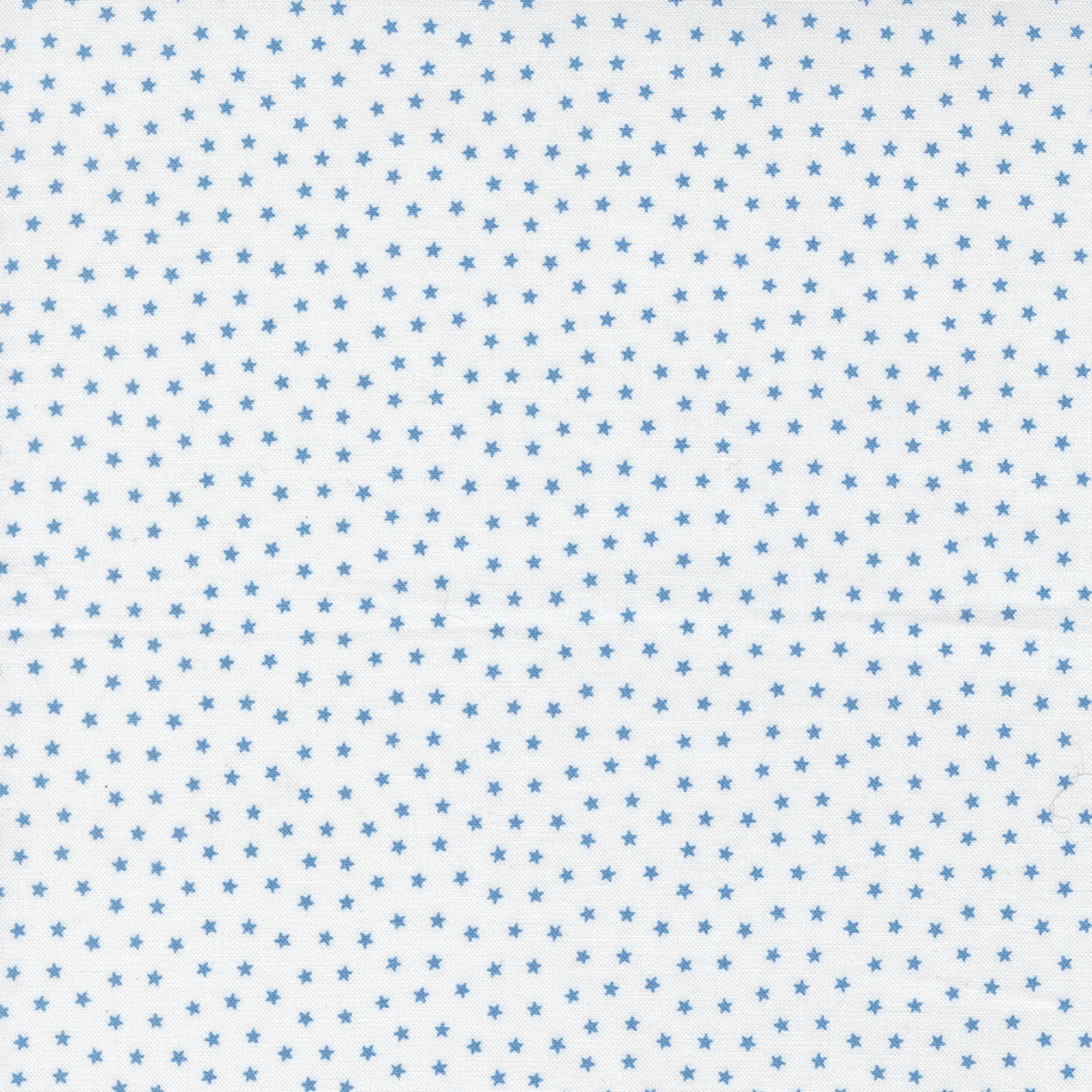 Moda Blueprint by Camille Roskelley - Blue Starlight Blender Print on White (Item #55337 11) - yardage - image 3