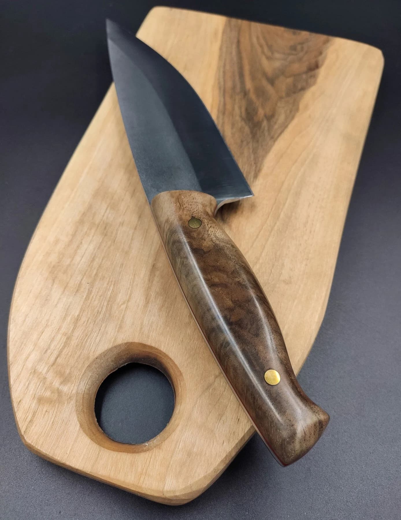 Handmade Chef Knife, Wood Handle, Professional N690 Kitchen Knife (C3) - image 3