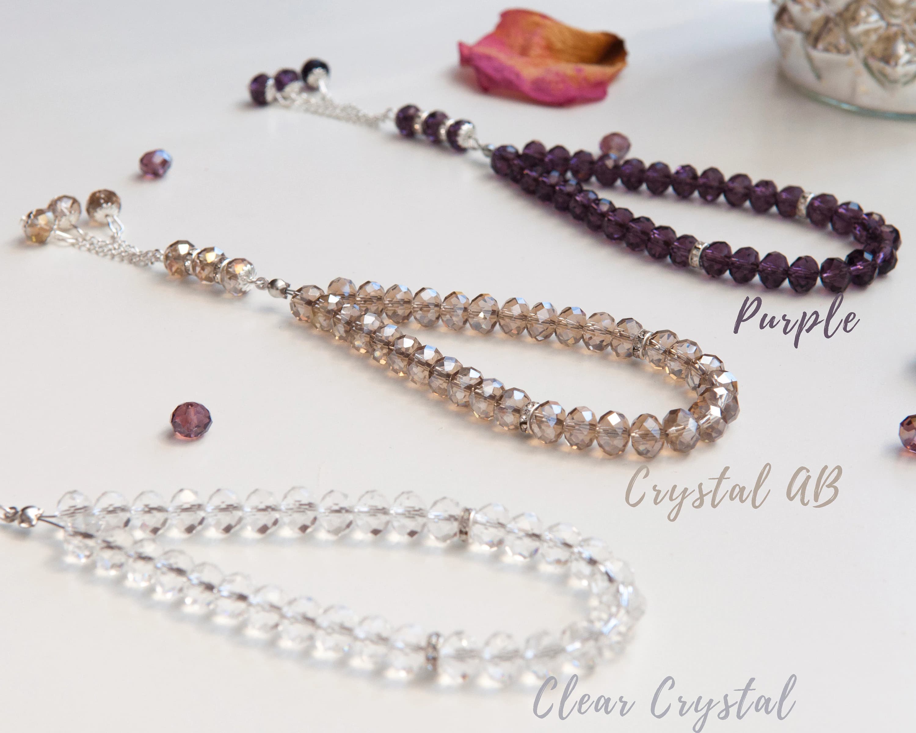 Tasbih & Oud Pouch | Eid Gift / Favour | 1 Mini 33 Bead Tasbih with 1 Oud Bottle - image 5
