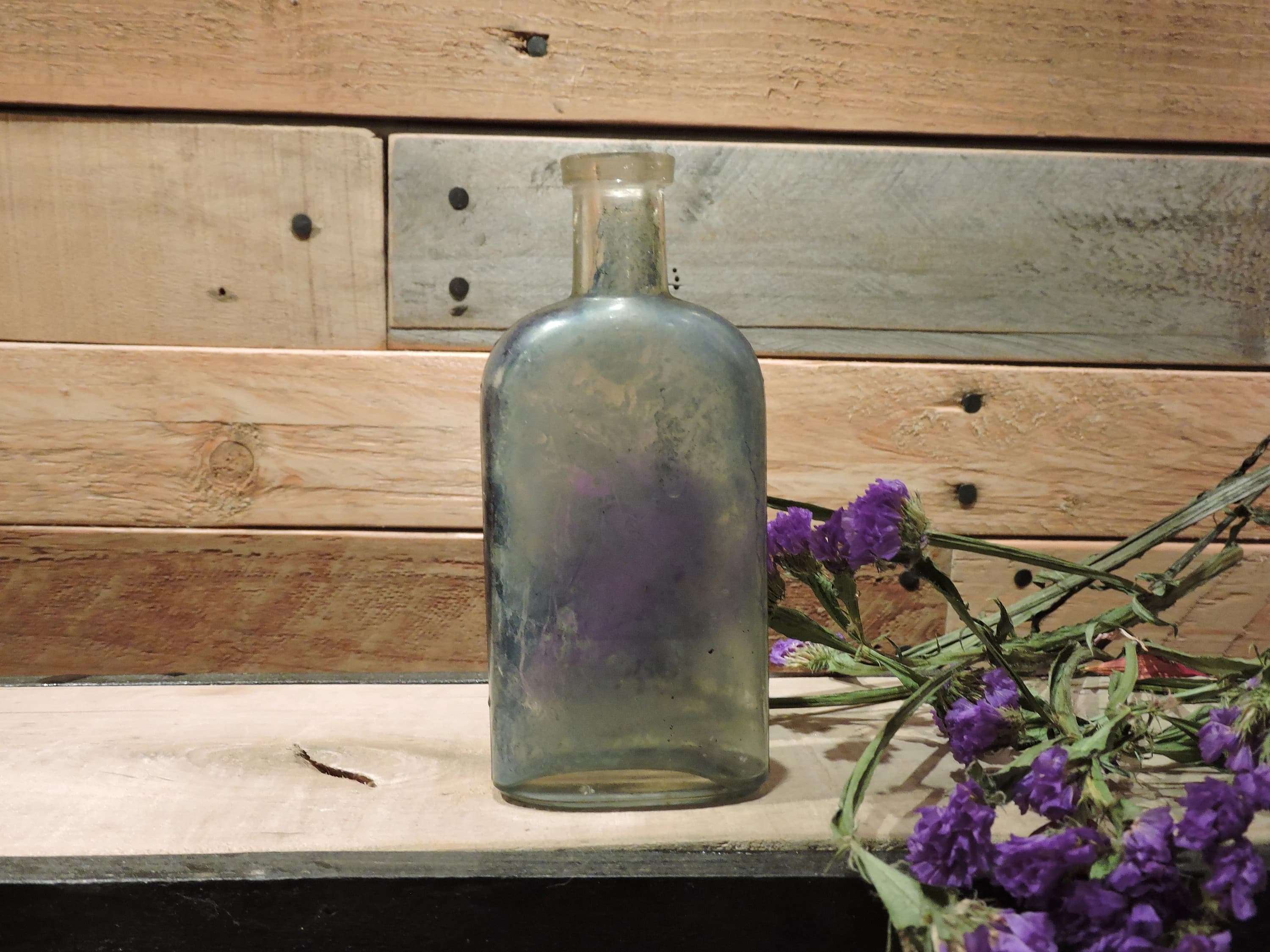 Vintage Laundry Bottle, Vintage Bottle, Antique Glass Bottle, Old Advertising Bottle • Farmhouse Decor - image 3