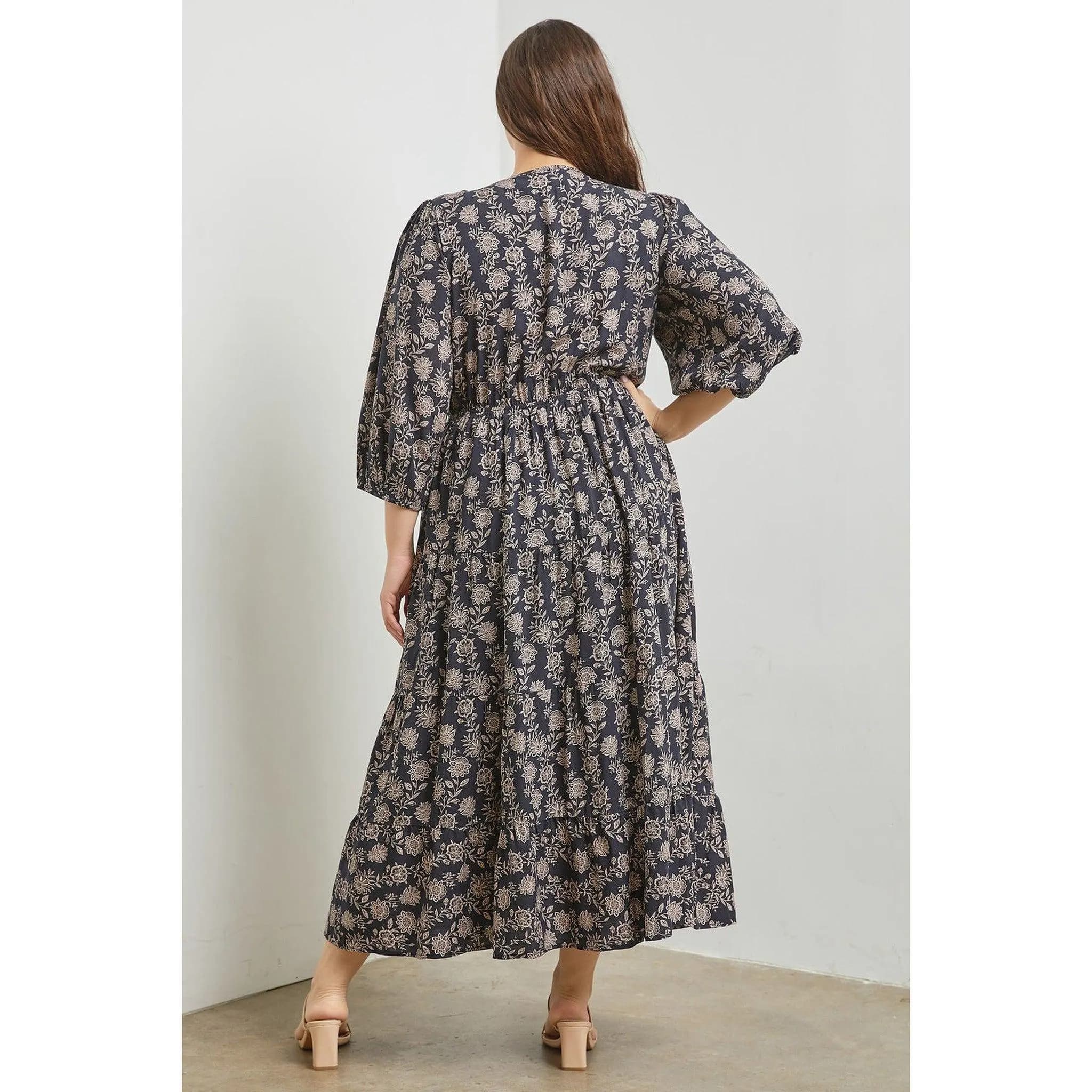 Breezy Floral Midi Dress - PLUS SIZE-dress-The Little Tichel Lady