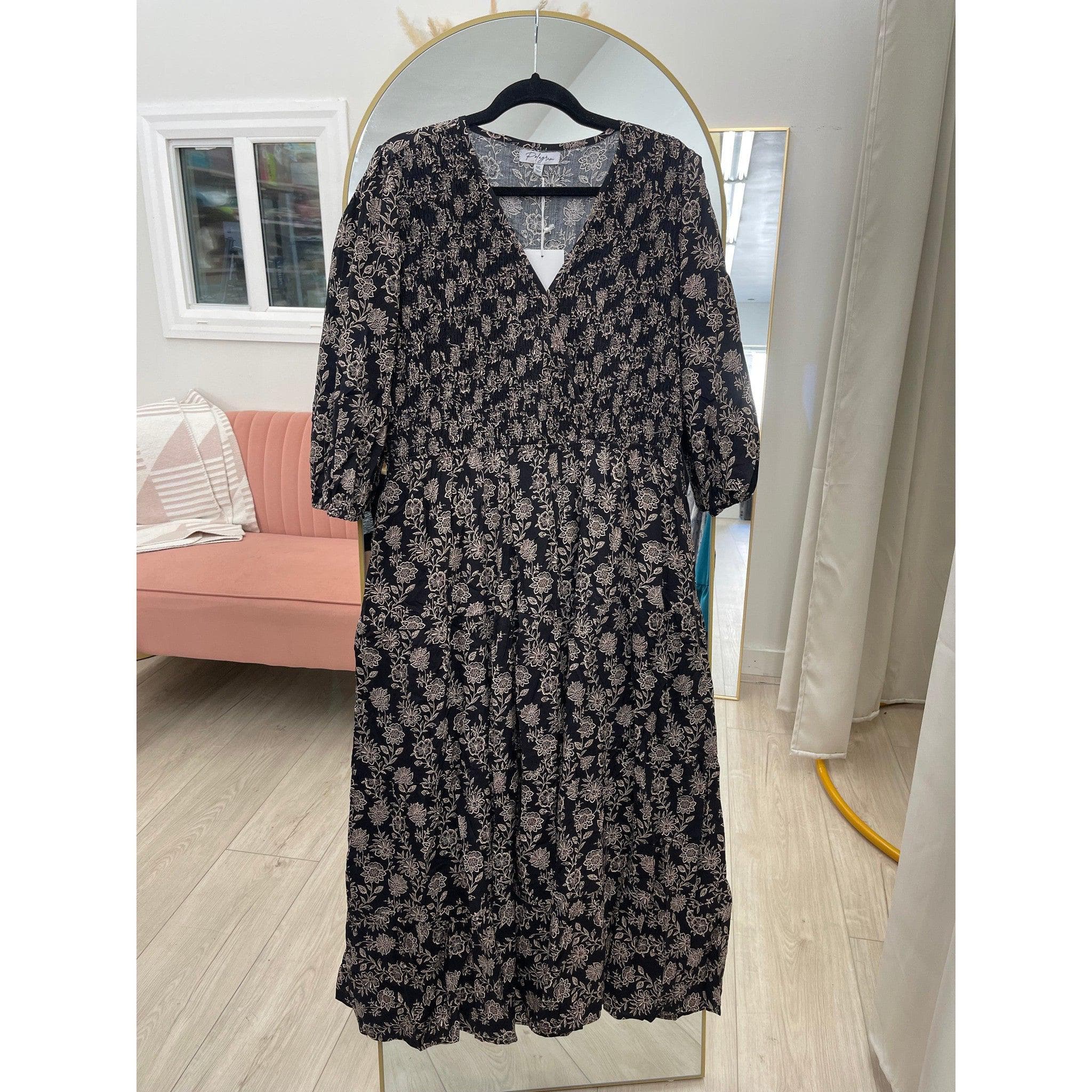 Breezy Floral Midi Dress - PLUS SIZE-dress-The Little Tichel Lady