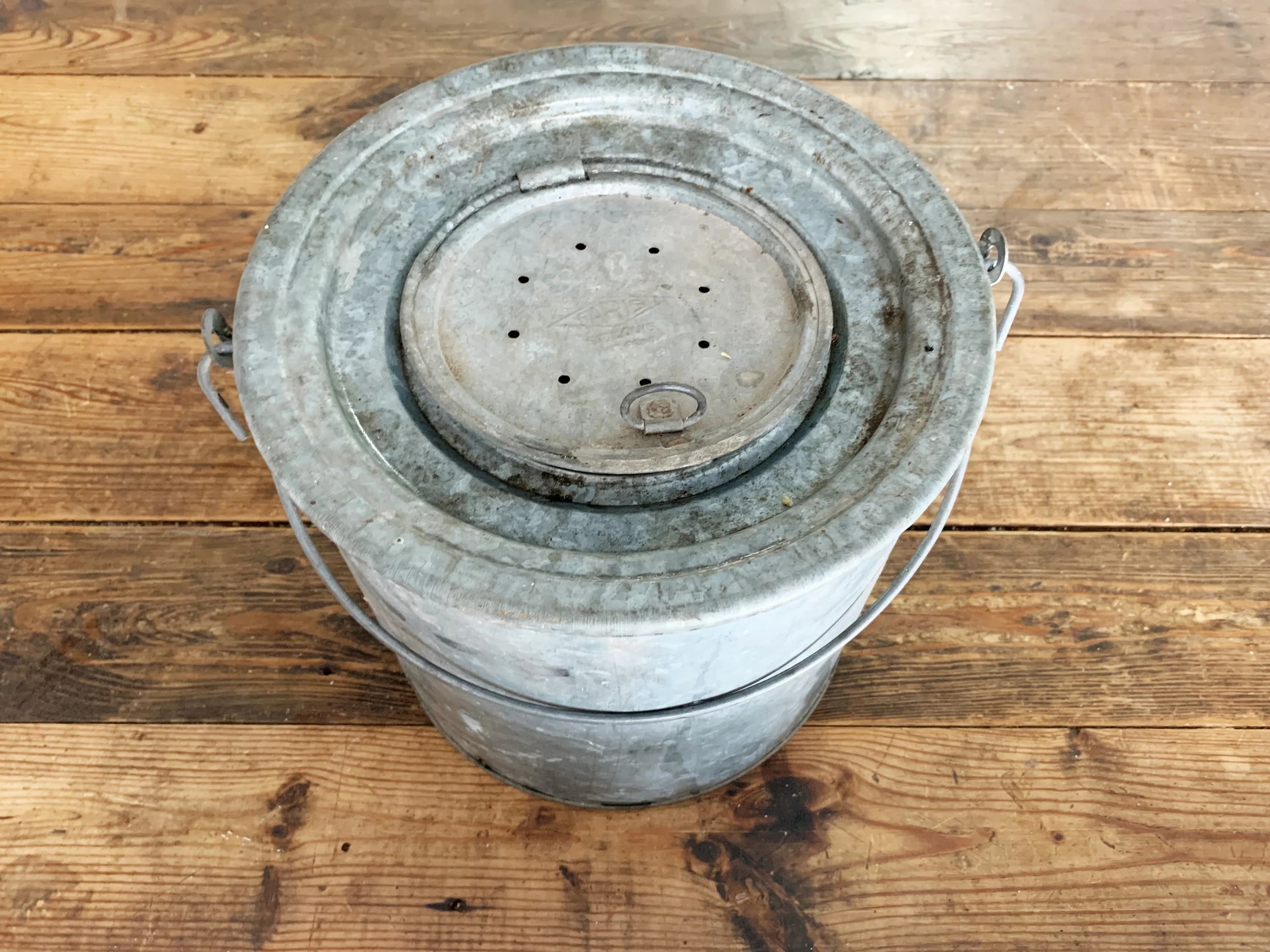 Vintage Faris of St. Louis Galvanized Metal Minnow Bucket/Vintage Fishing Gear Old Minnow Bucket Bar Décor Fishing Cabin Décor - image 4