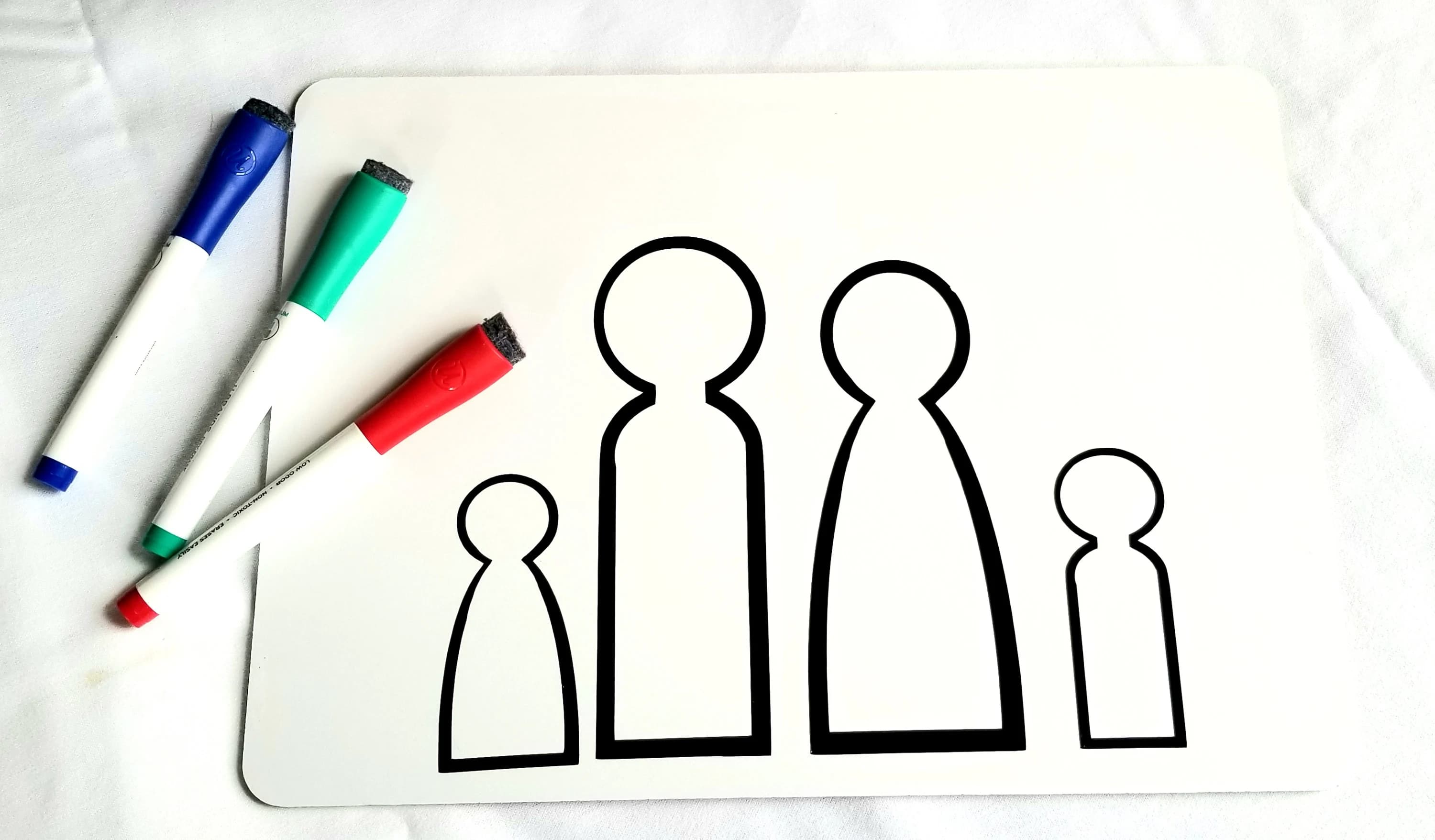 White Board Set Muslim Dolls Ramadan Eid Masjid Coloring Page Islamic Art Kit Reusable Art Dry Erase Board Muslim Kids Toy - image 4