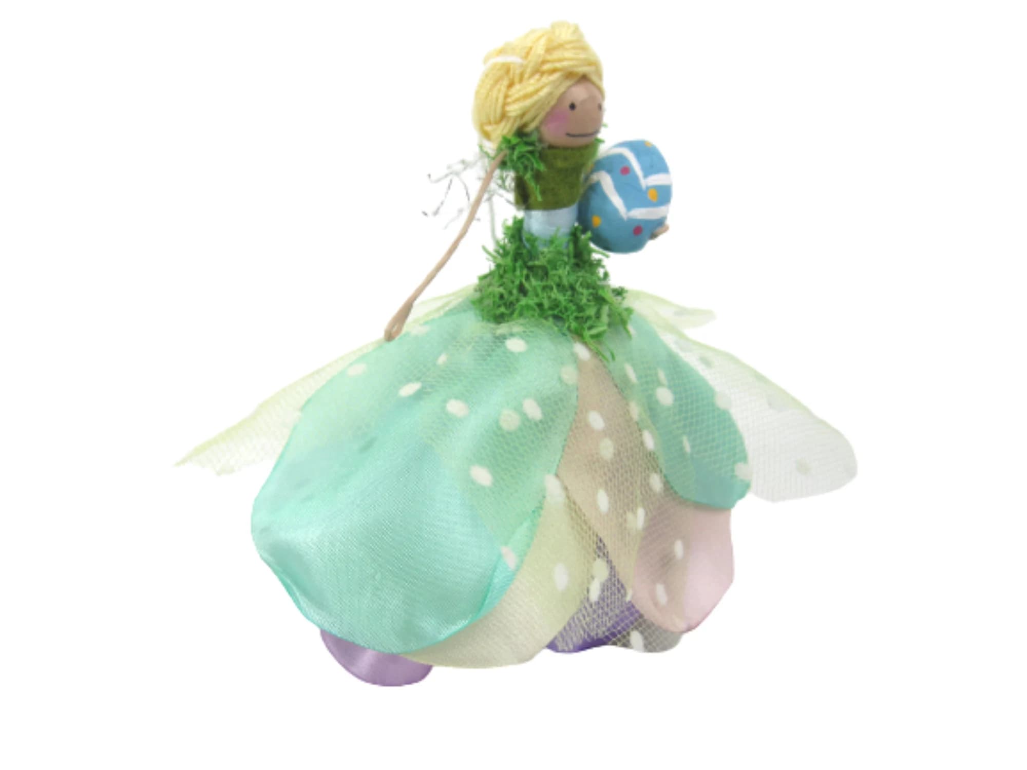 Easter Fairy Ornament, Mossy Easter Fairy Decoration, Gifts for Easter - Easter Baskets - Spring Decor - Girls - April - Fairy Lovers