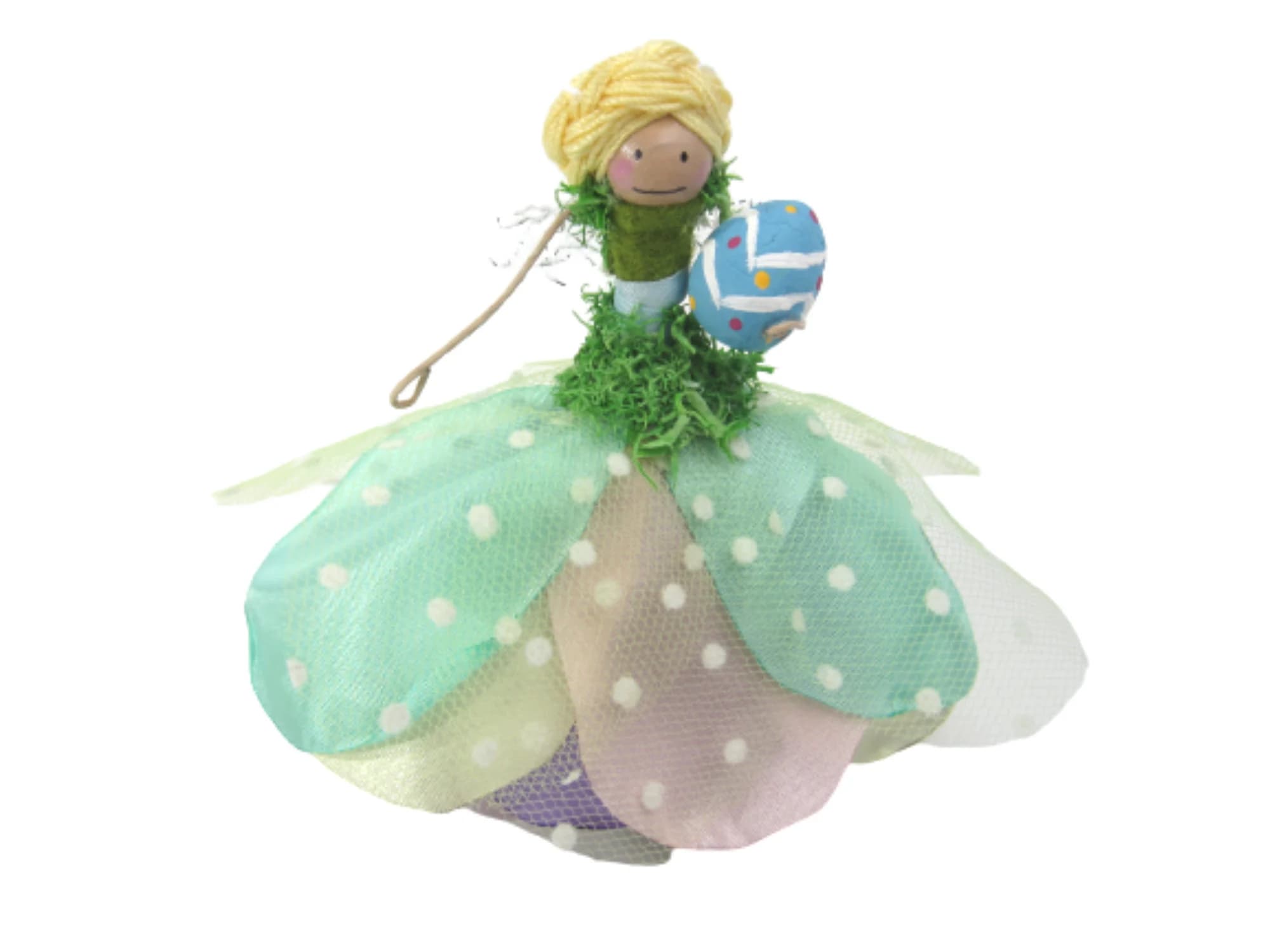 Easter Fairy Ornament, Mossy Easter Fairy Decoration, Gifts for Easter - Easter Baskets - Spring Decor - Girls - April - Fairy Lovers - image 2